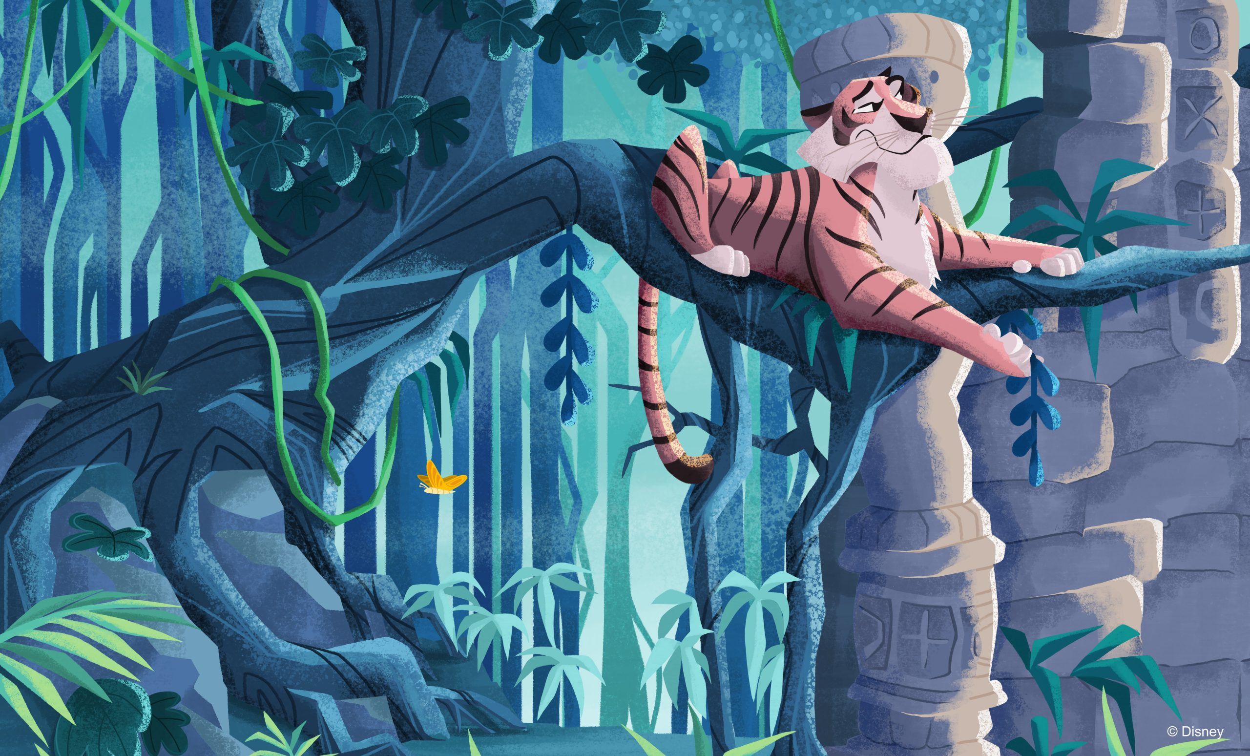 2560x1548 Disney Treasure Artwork Shere Khan Wallpaper Parks Blog