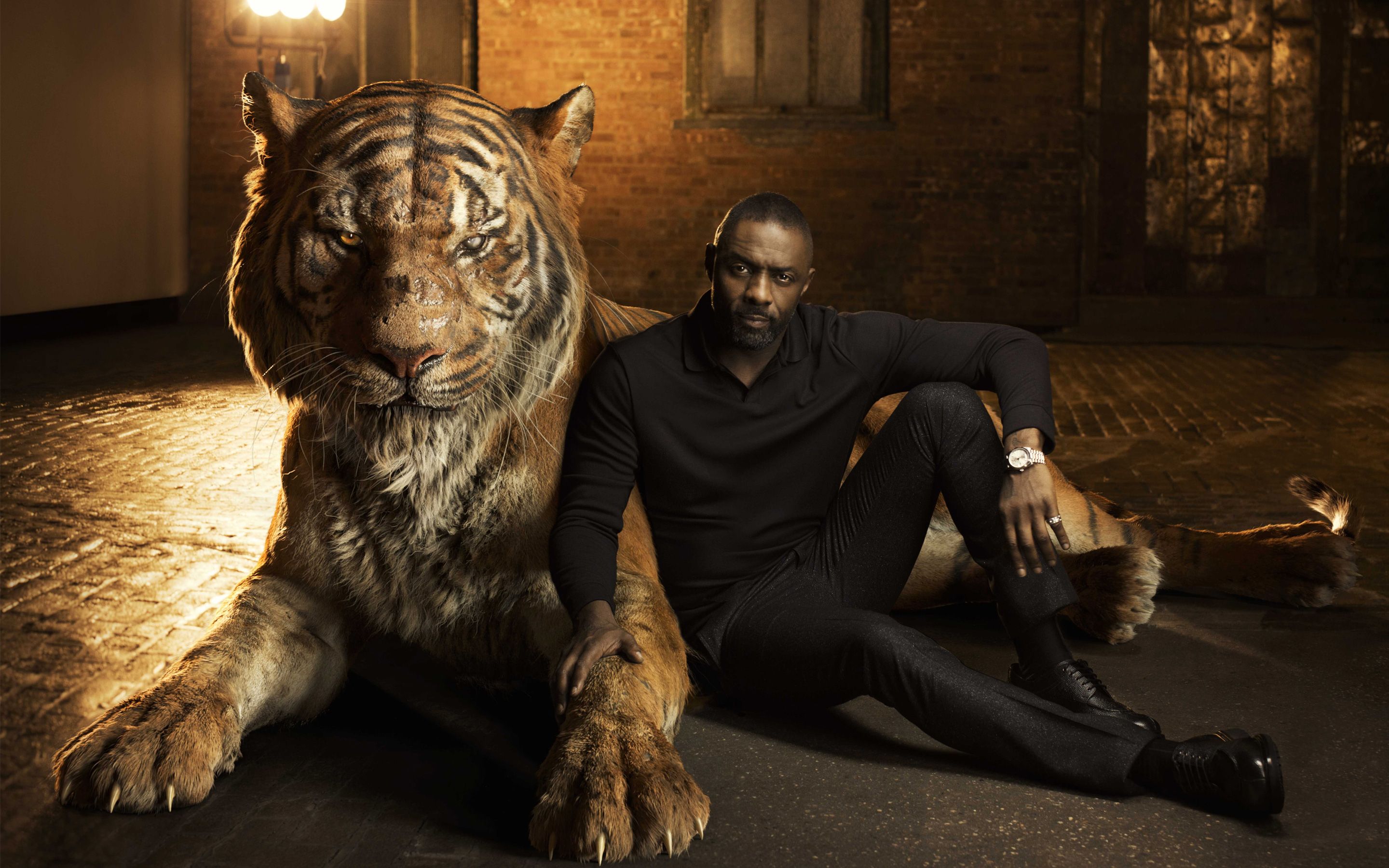 2880x1800 Idris Elba Shere Khan The Jungle Book Wallpaper