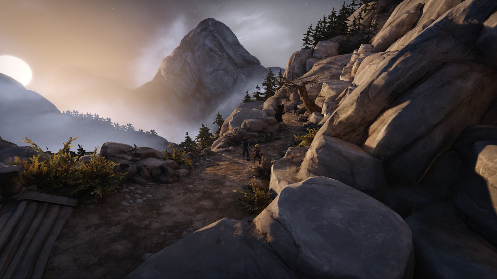 1920x1080 People in forest illustration, video games, screen shot, Brothers: A Tale of Two Sons HD wallpaper