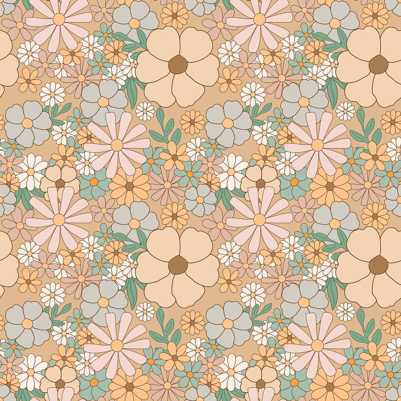 1280x1280 Free Retro Wallpaper Colors Of The & Retro Image
