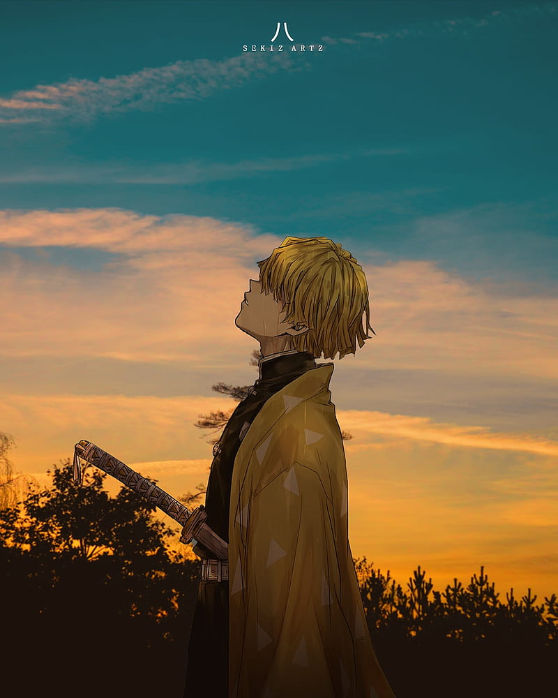 800x1000 HD demon slayers cloud wallpaper