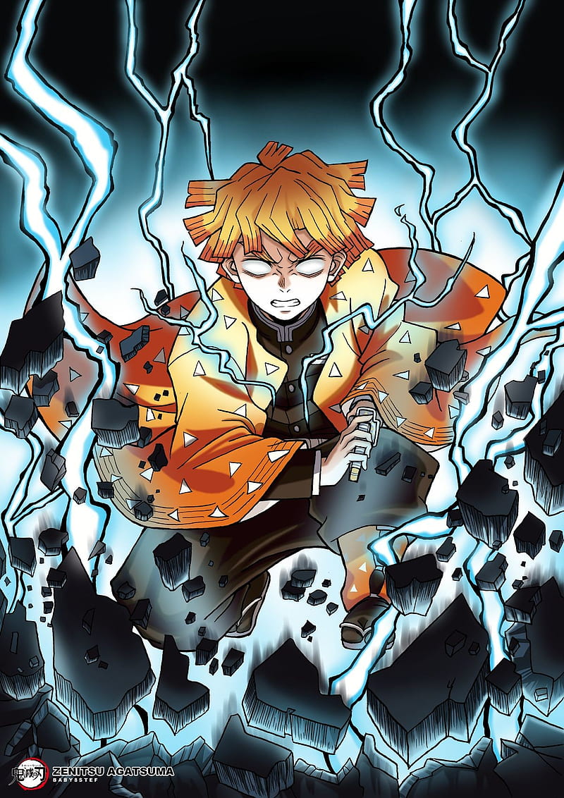 800x1132 Zenitsu Agatsuma, demomslayer, demon slayer, kimetsu no yaiba, HD phone wallpaper