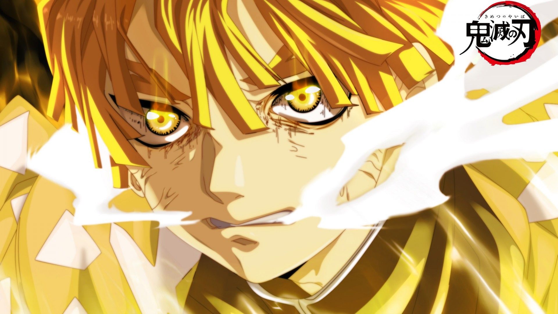 1920x1080 Demon Slayer Zenitsu Agatsuma With Yellow Eyes HD Anime Wallpaper