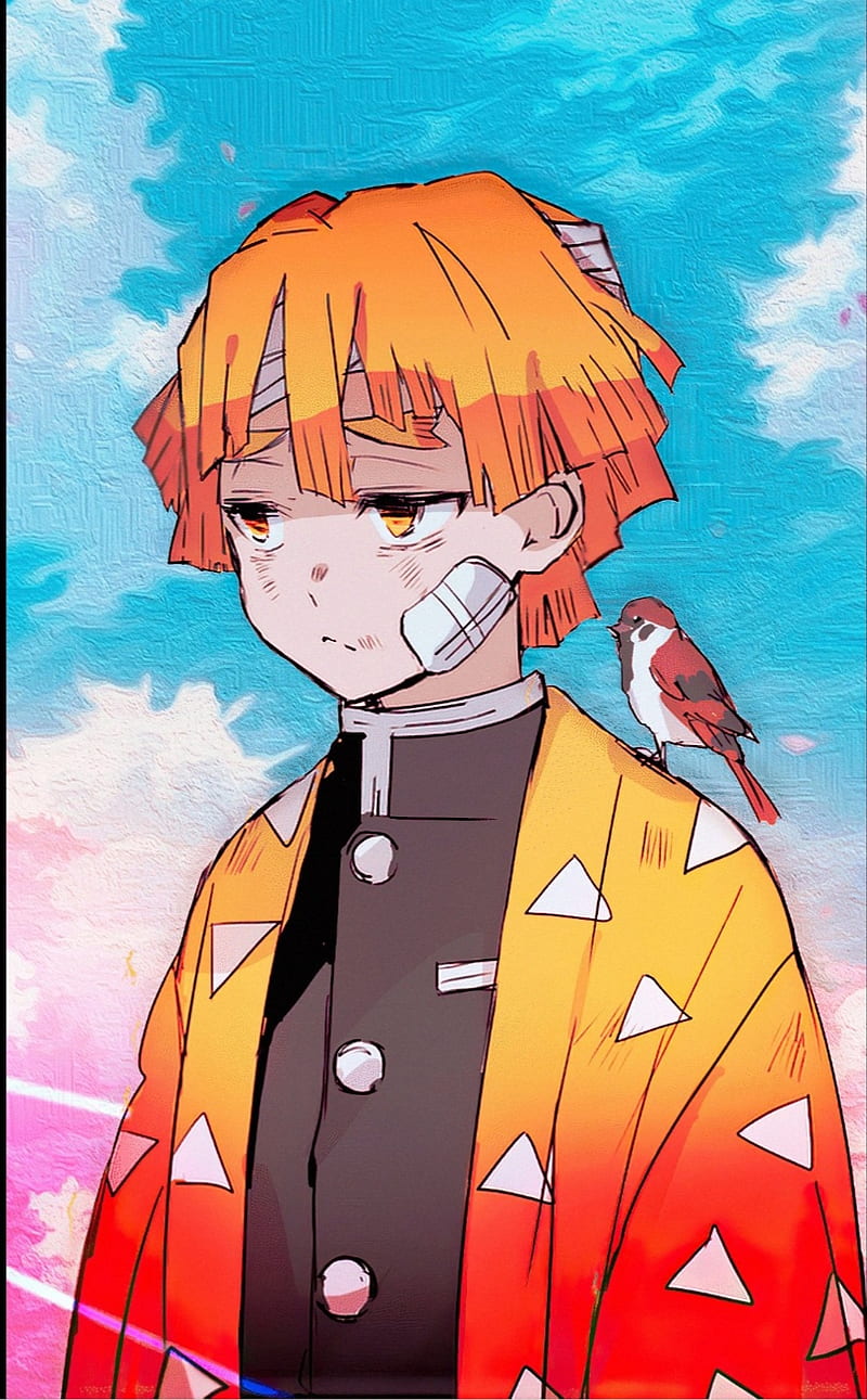 800x1291 Zenitsu, art, facial expression, HD phone wallpaper