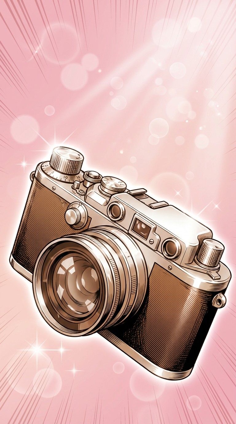 768x1376 Download Vintage Camera Art Image, Manga, Anime