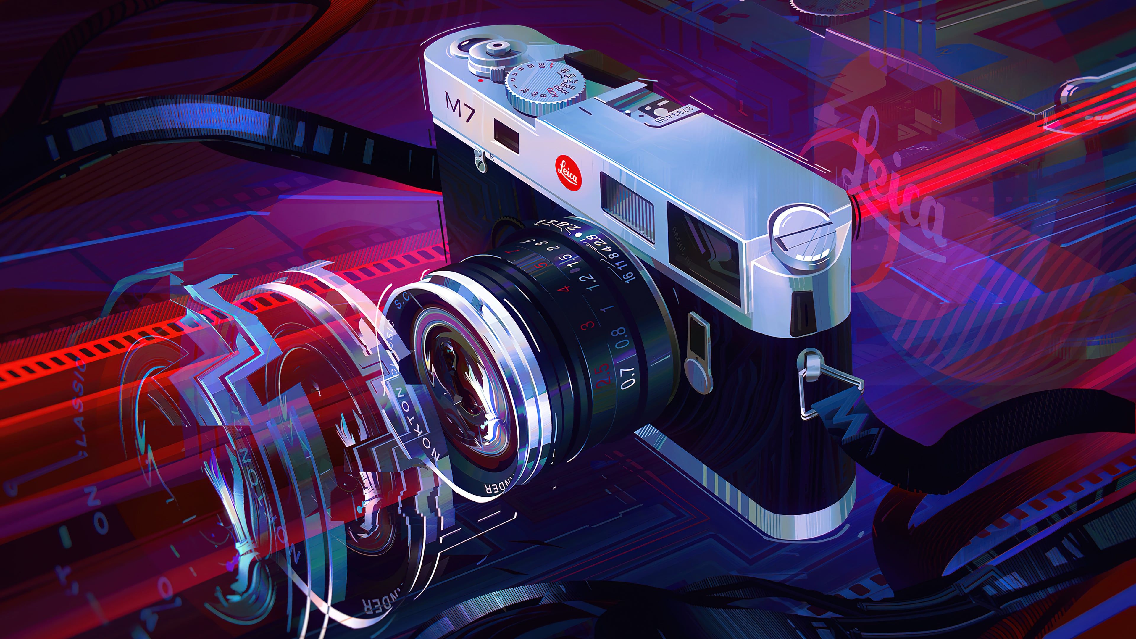 3840x2160 Camera Digital Art Wallpaper 4K for Desktop