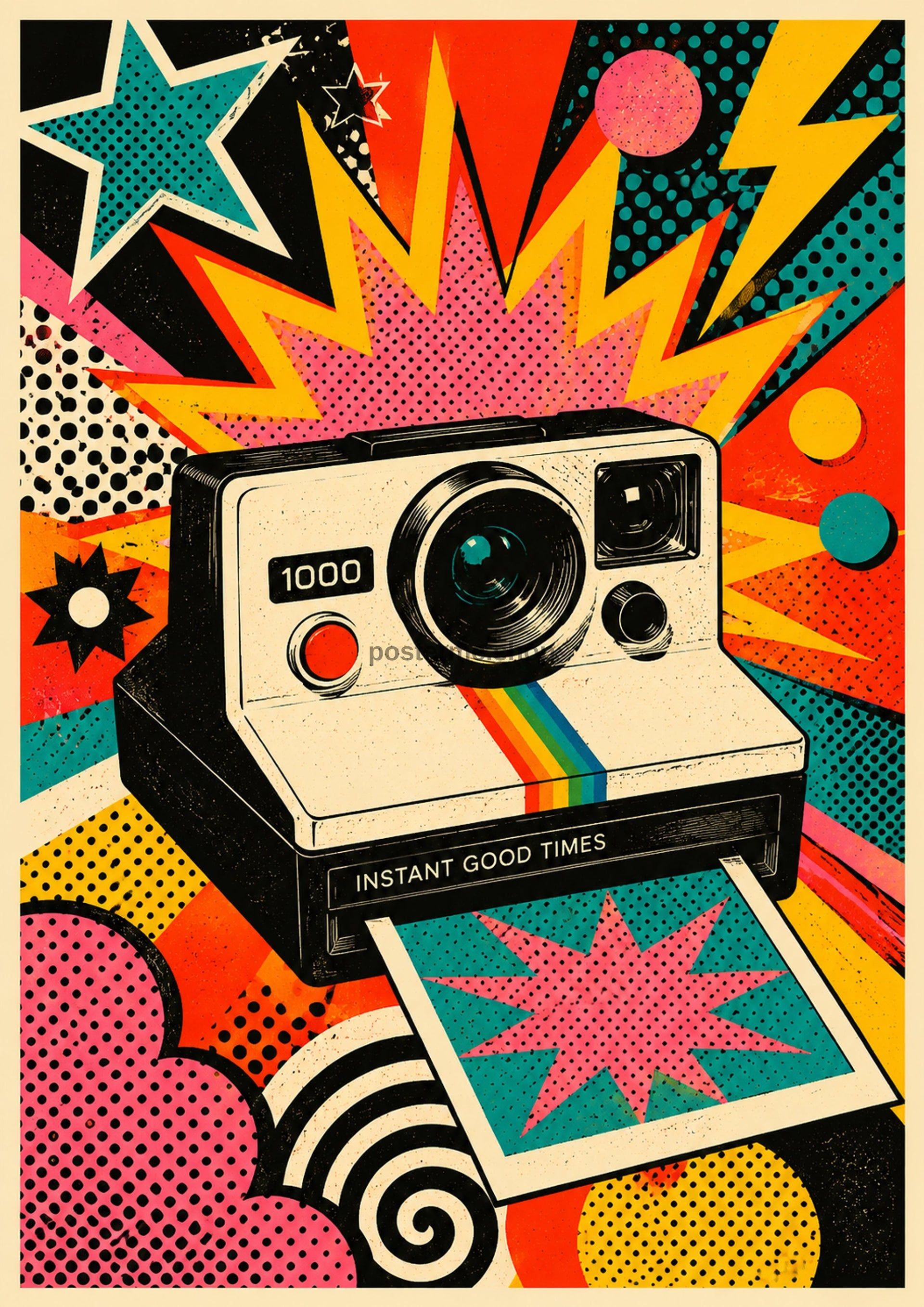 1920x2716 Instant Good Times Camera Pop Art Print