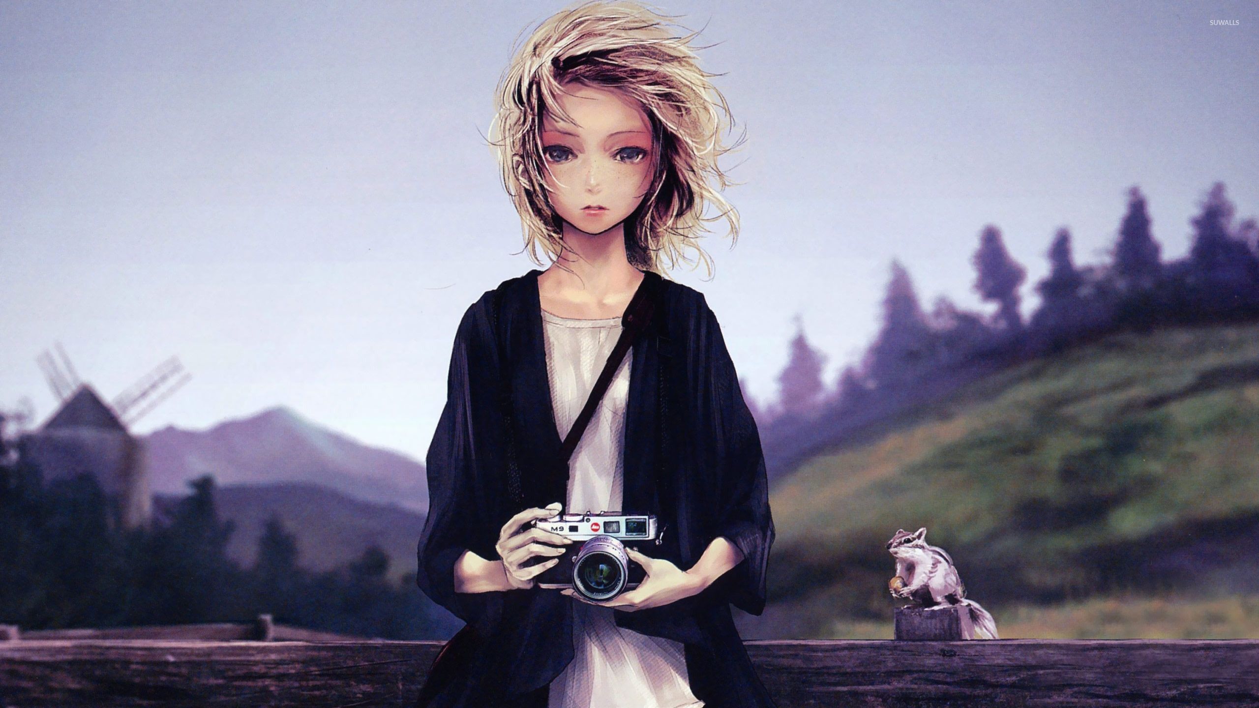 2560x1440 Girl photographer wallpaper wallpaper