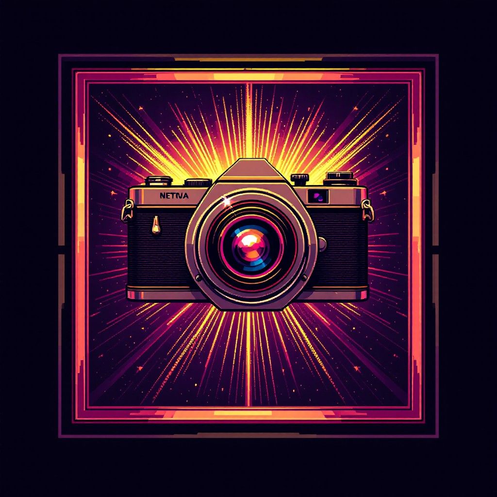 1024x1024 Download Retro Camera Glow Image, Camera, Retro