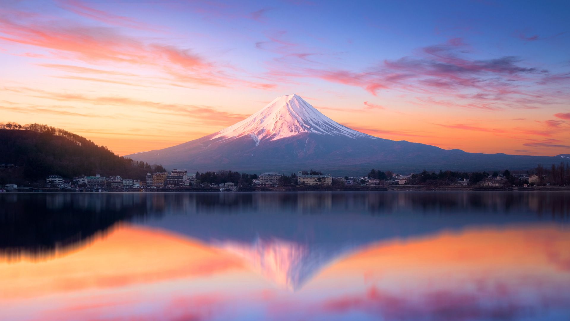 1920x1080 Bing HD Wallpaper Feb 2025: Mount Fuji, Lake Kawaguchi, Japan Wallpaper Gallery