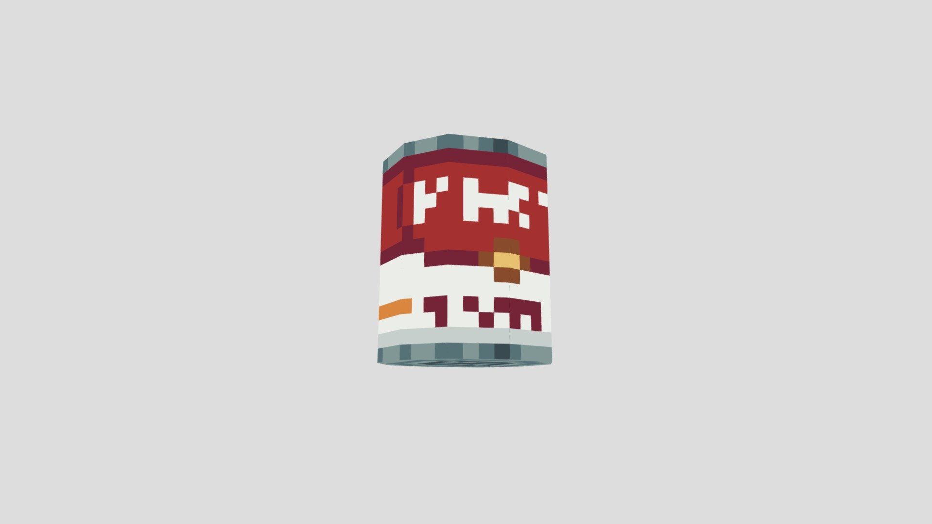 1920x1080 Canned Food Pixel Art Free 3D model by Damien S [1450945]