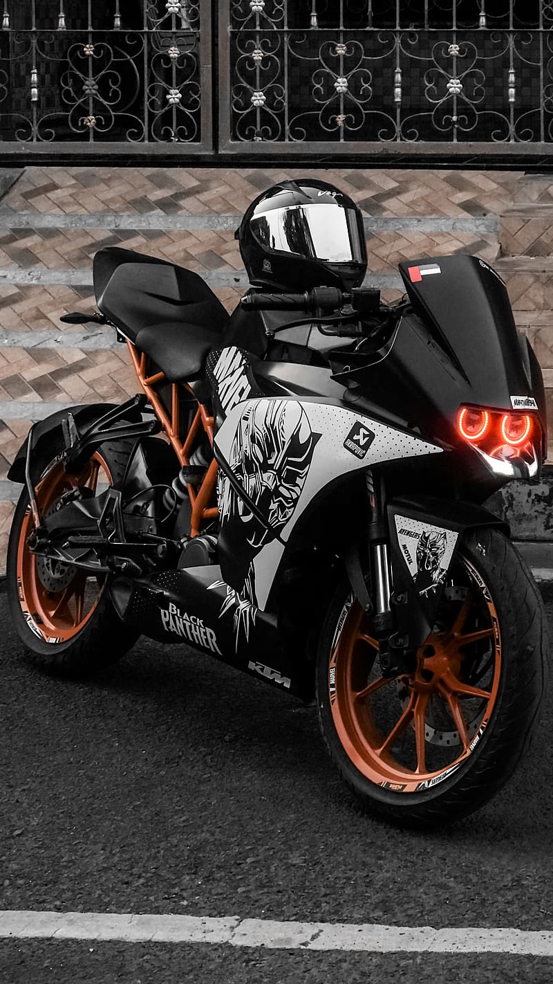 800x1422 Ktm Rc Bike, Headlight, bike, racing, HD phone wallpaper