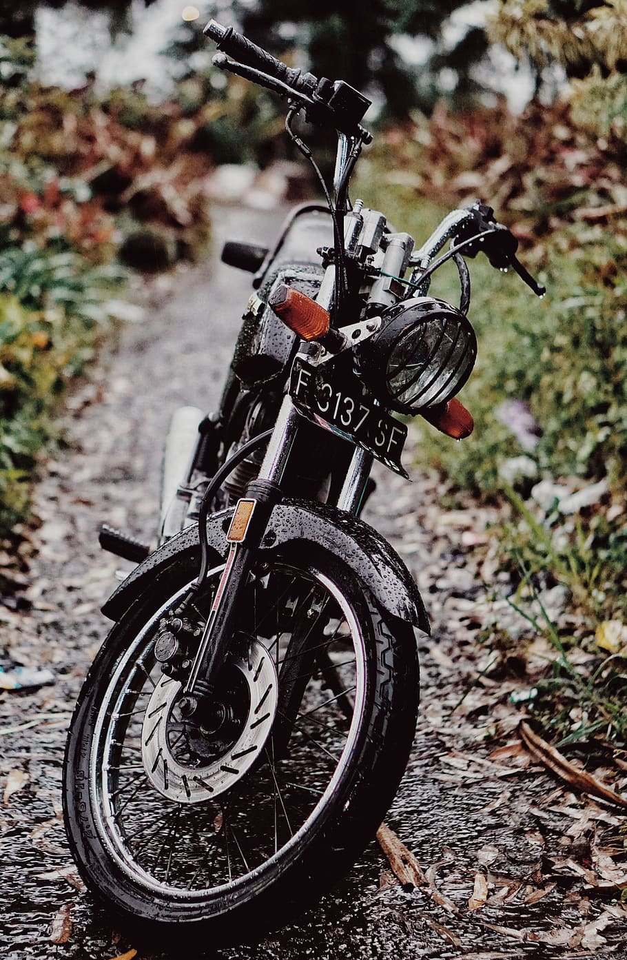 910x1393 HD wallpaper: Black Fc317 Sf Motorcycle, headlight, motorbike, transportation system