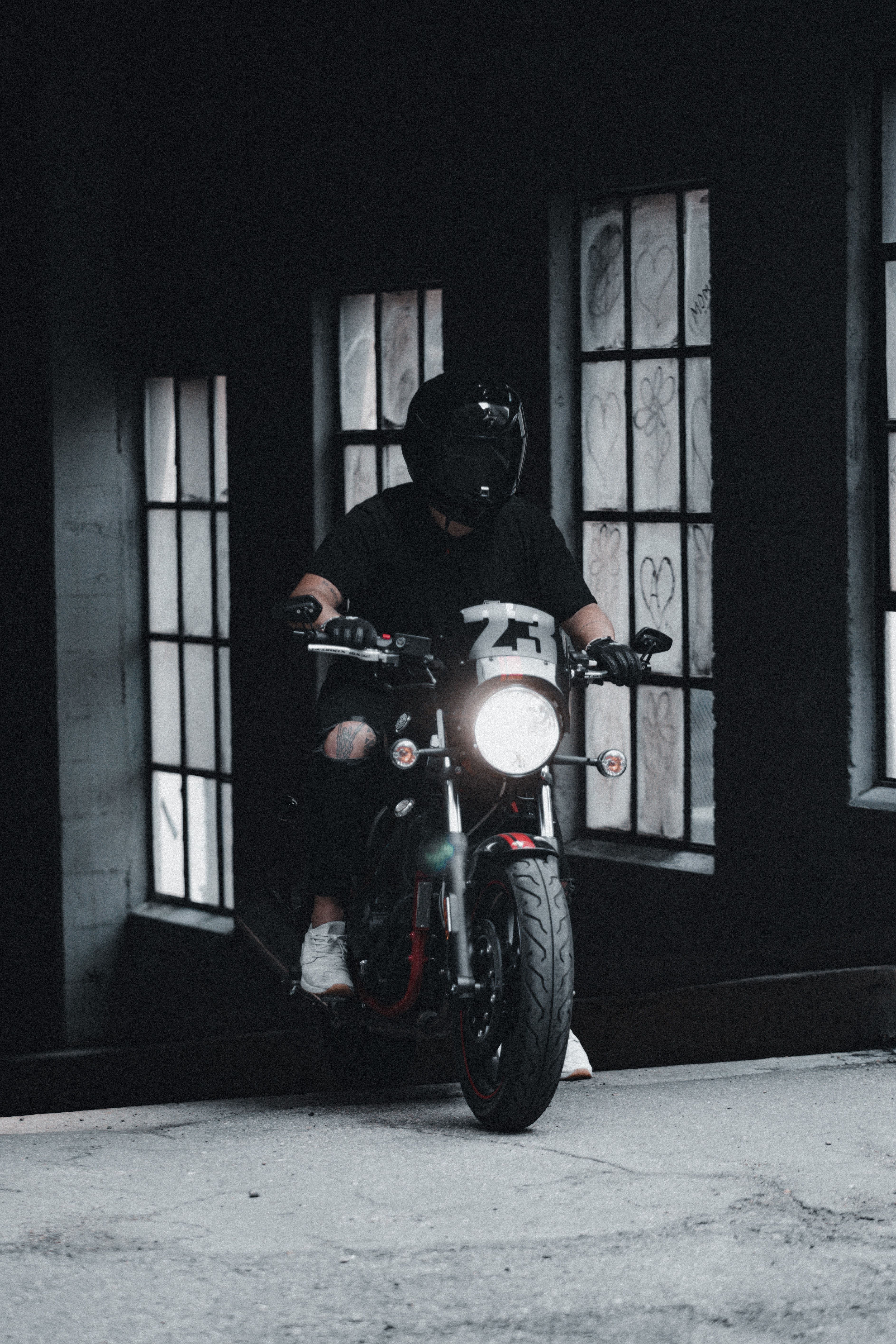 3772x5658 Phone wallpaper: Motorcyclist, Bike, Motorcycles, Helmet, Motorcycle, Headlight 122832