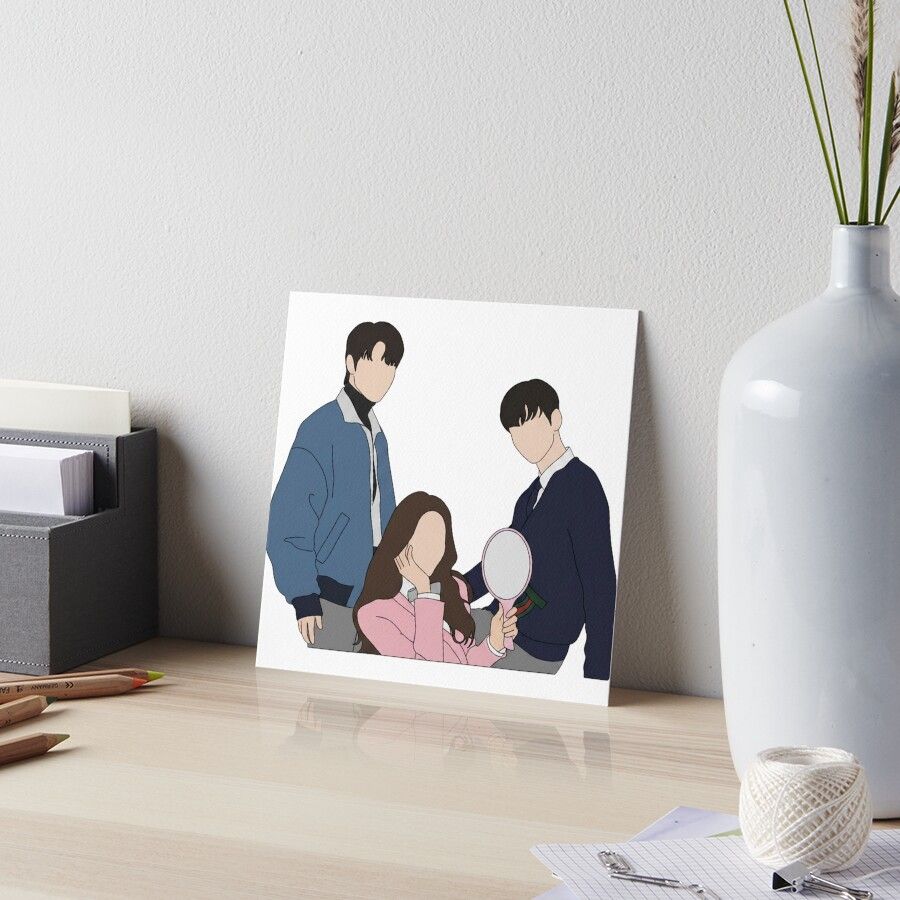 900x900 True beauty kdrama fanart Art Board Print
