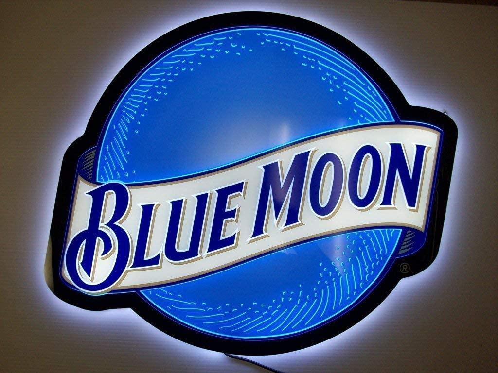 1024x768 Desung Revolutionary Blue Moon LED Neon Light Sign (Multiple Sizes Available) Vivid Printing Tech Design Decorate 3rd Generation LED Sign 20'' LE01L