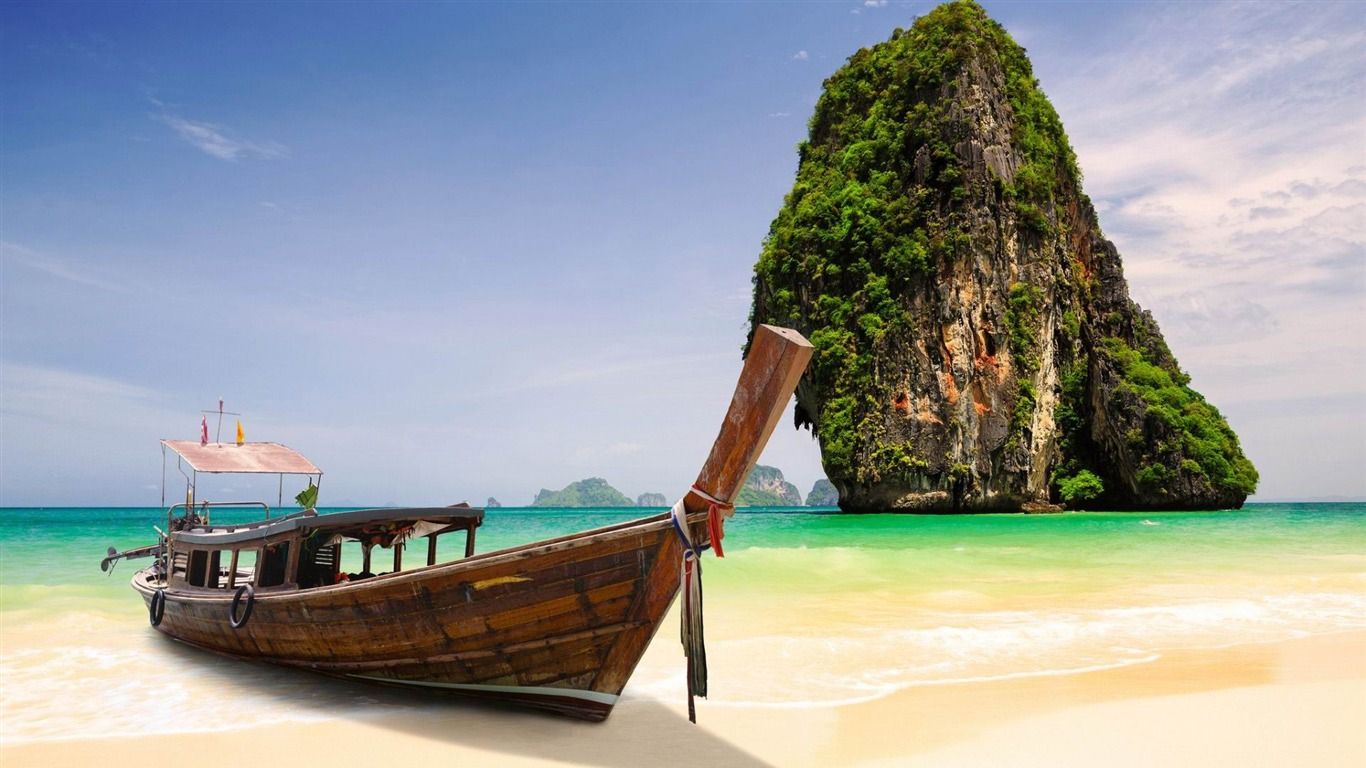 1366x768 Thailand Island Nature HD Wallpaper