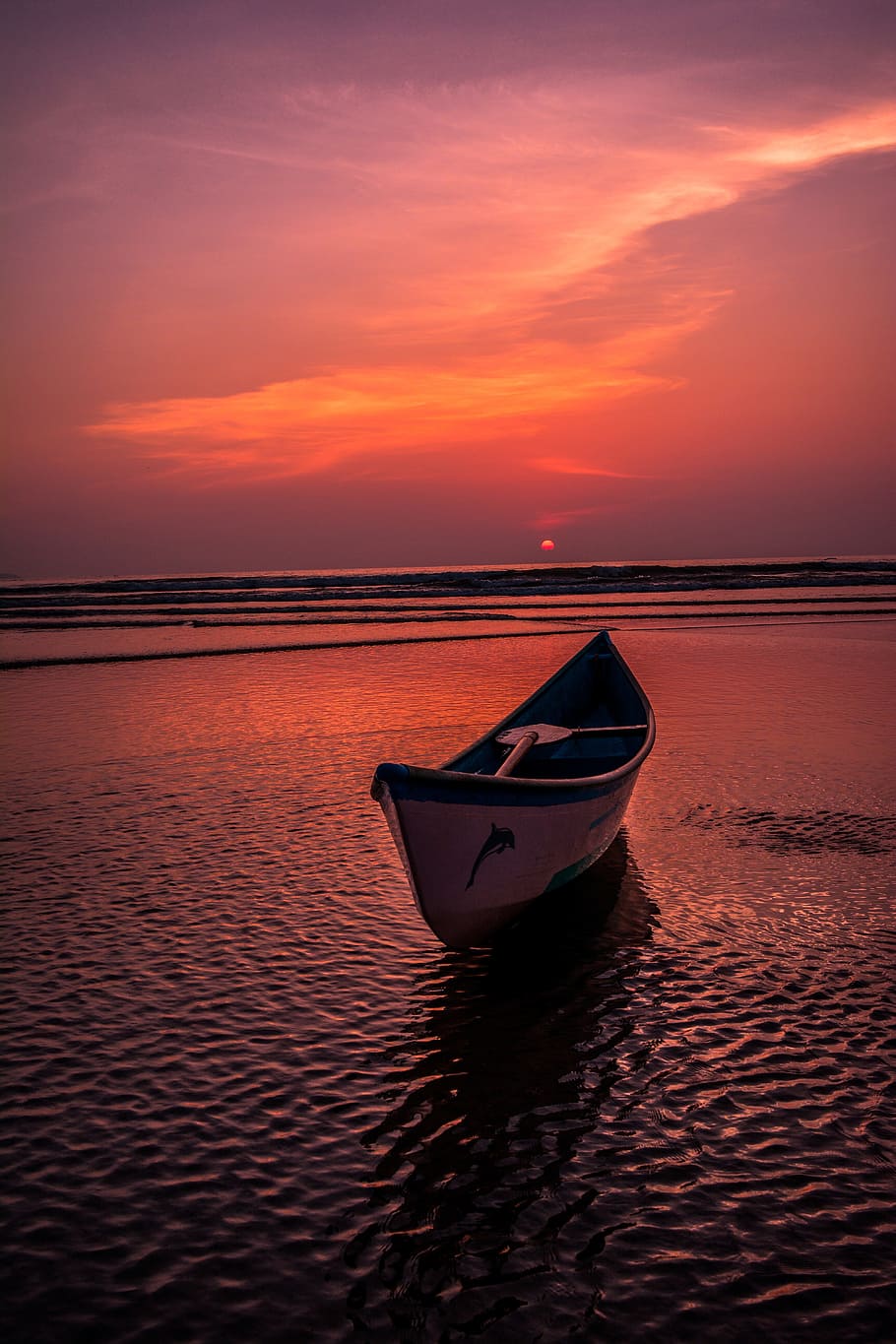 910x1365 Boat on ocean 1080P, 2K, 4K, 5K HD wallpaper free download, sort