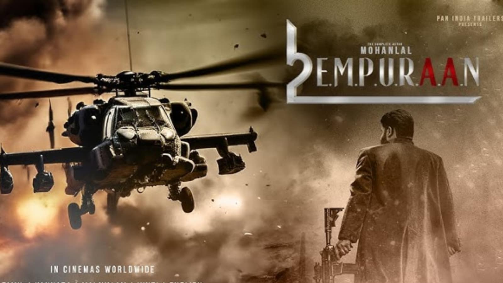 1600x900 Mohanlal's Grand Entry In L2: Empuraan Features A Custom Built AH 64 Apache Helicopter