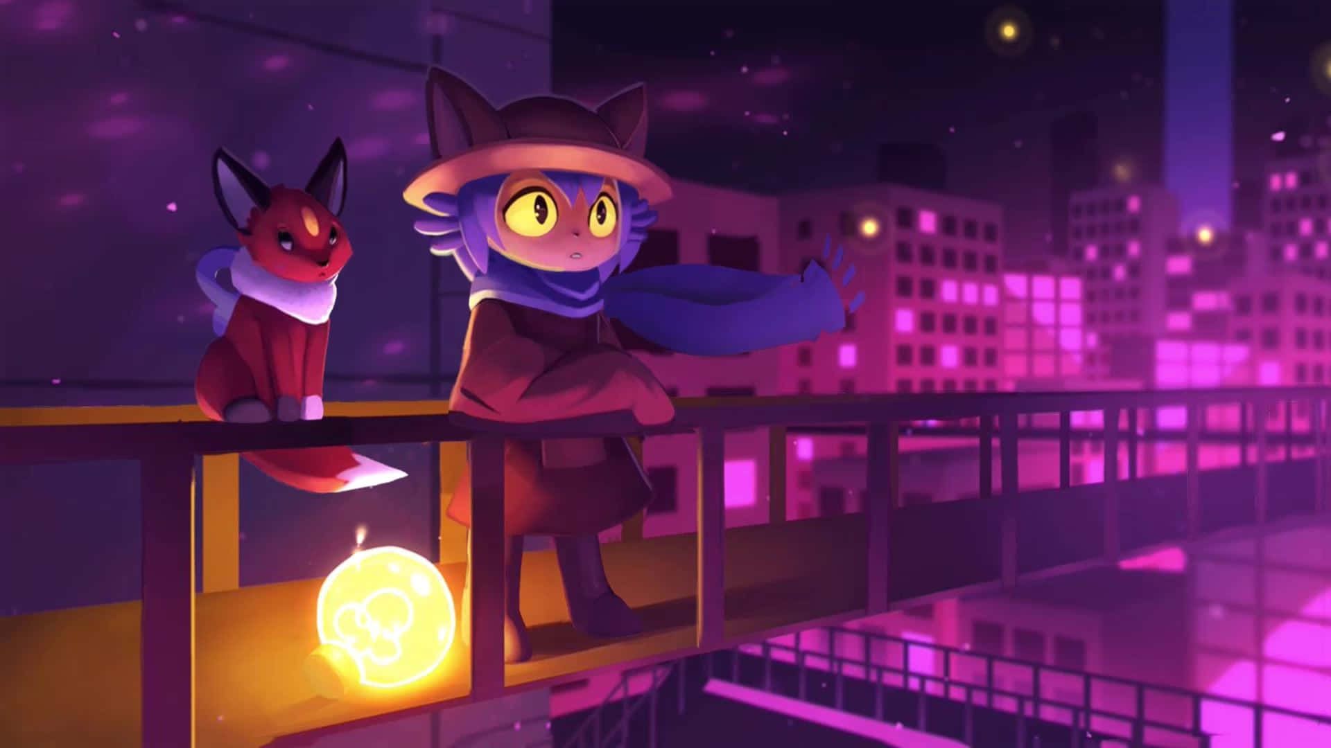 1920x1080 Download Oneshot Game Nikoand Fox Companion Wallpaper