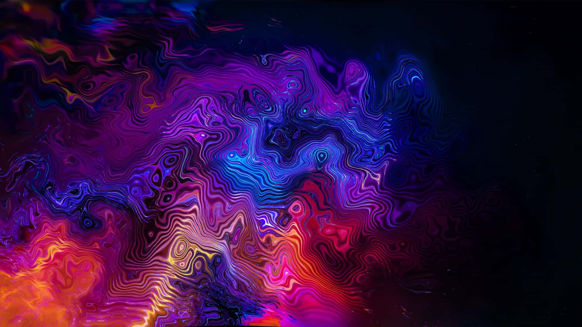 1850x1041 Download OLED Monitor Swirls Of Color Wallpaper