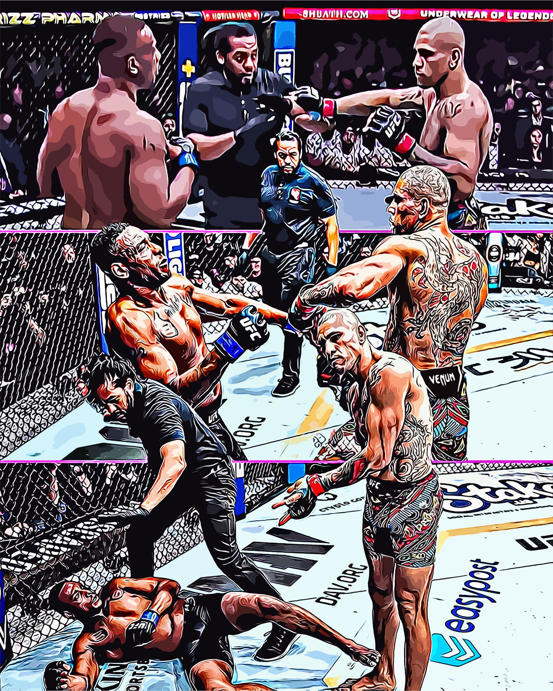 1920x2400 UFC 300: Alex Pereira KNOCKS OUT Jamahal Hill