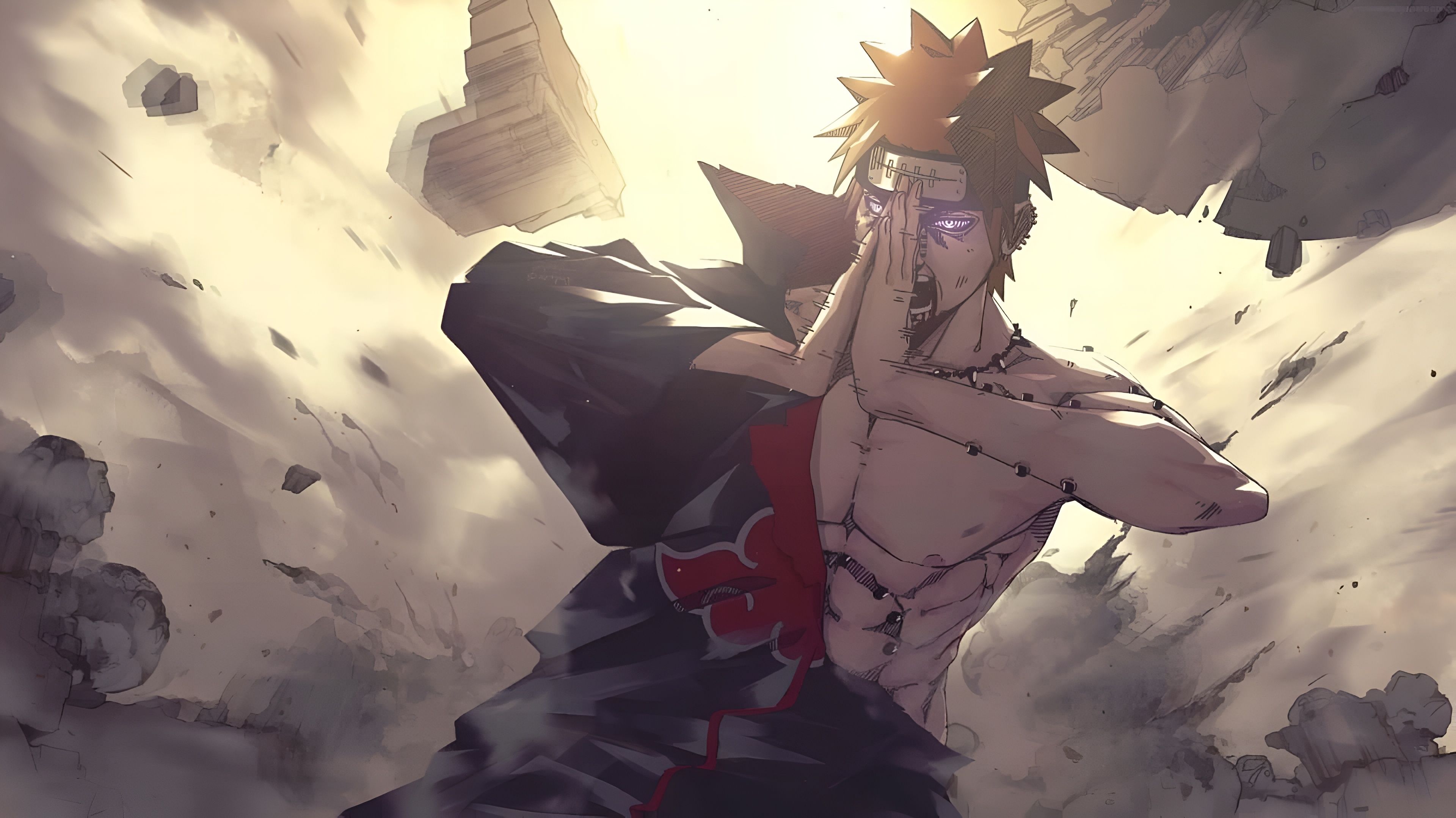 3840x2158 Pain Akatsuki Rage 4K Anime Wallpaperx2158
