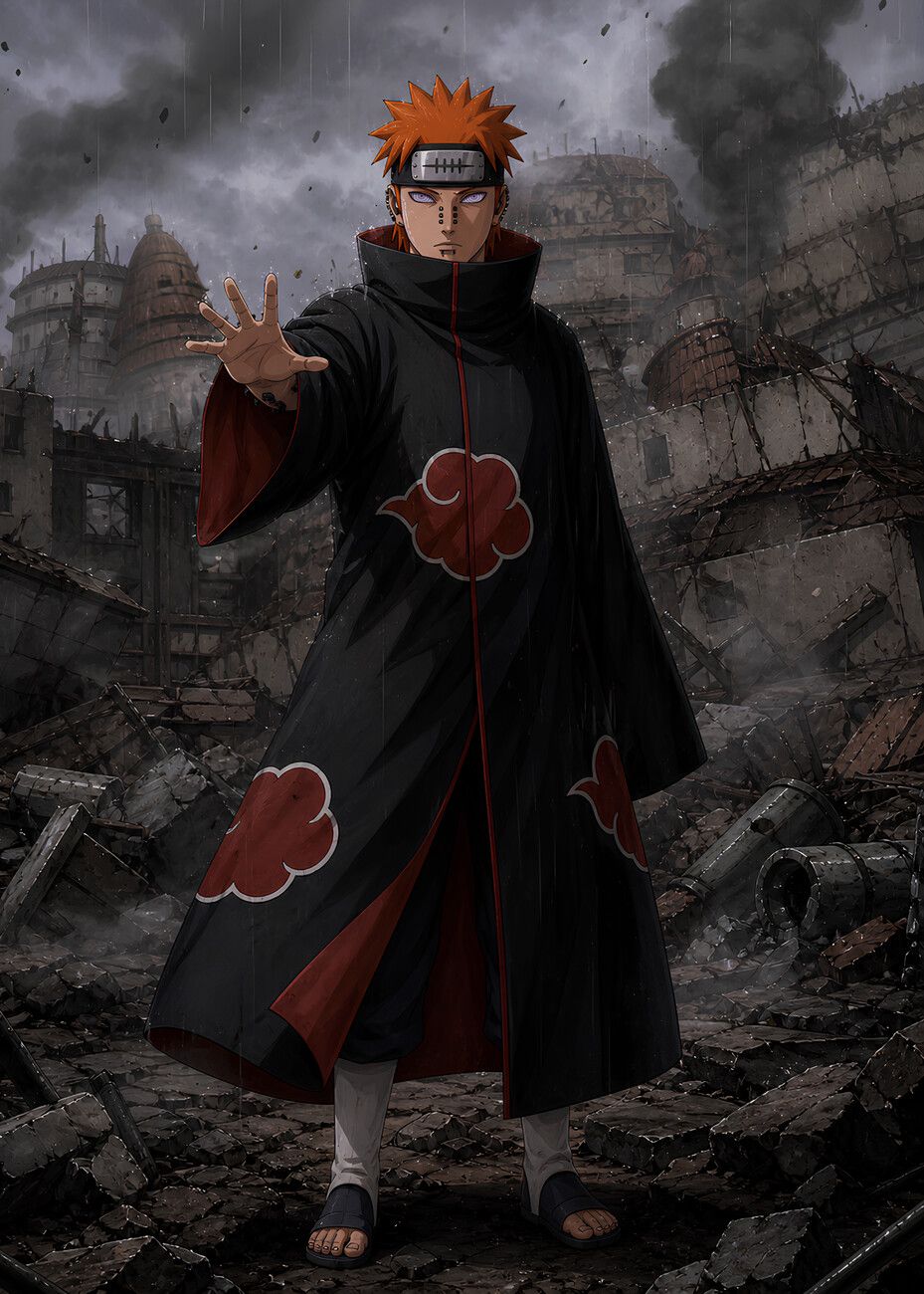 929x1300 Poster Shinra tensei dramatic pein