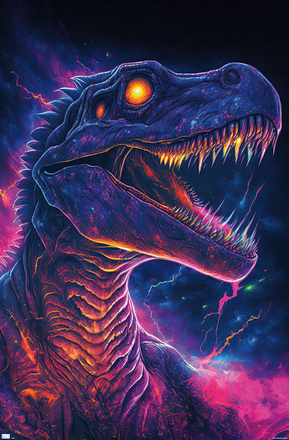 1185x1800 Wumples Dinosaur Wall Poster, 14.725 x 22.375