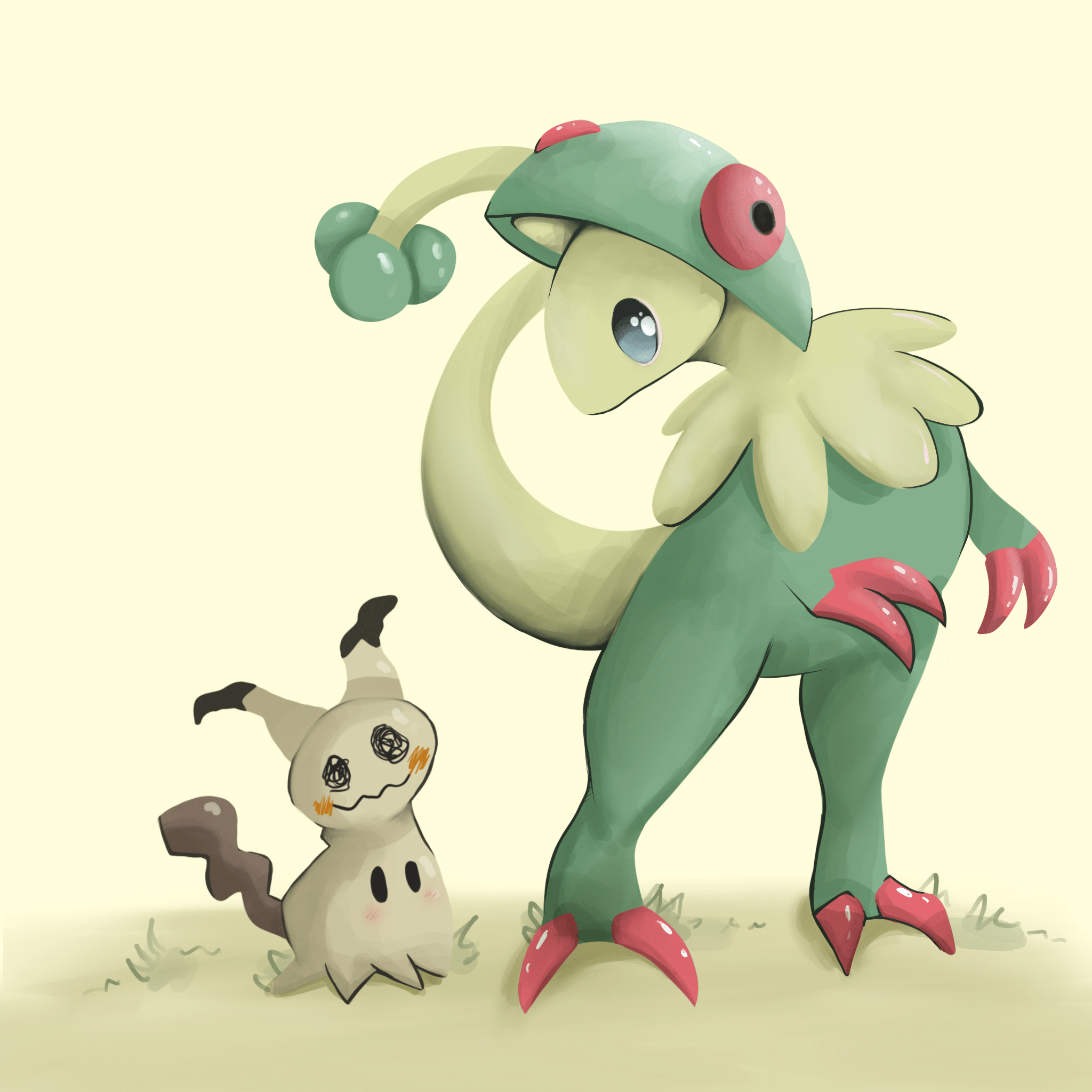 2048x2048 Breloom and Mimkyu by TheRazzleDazzle on Newgrounds