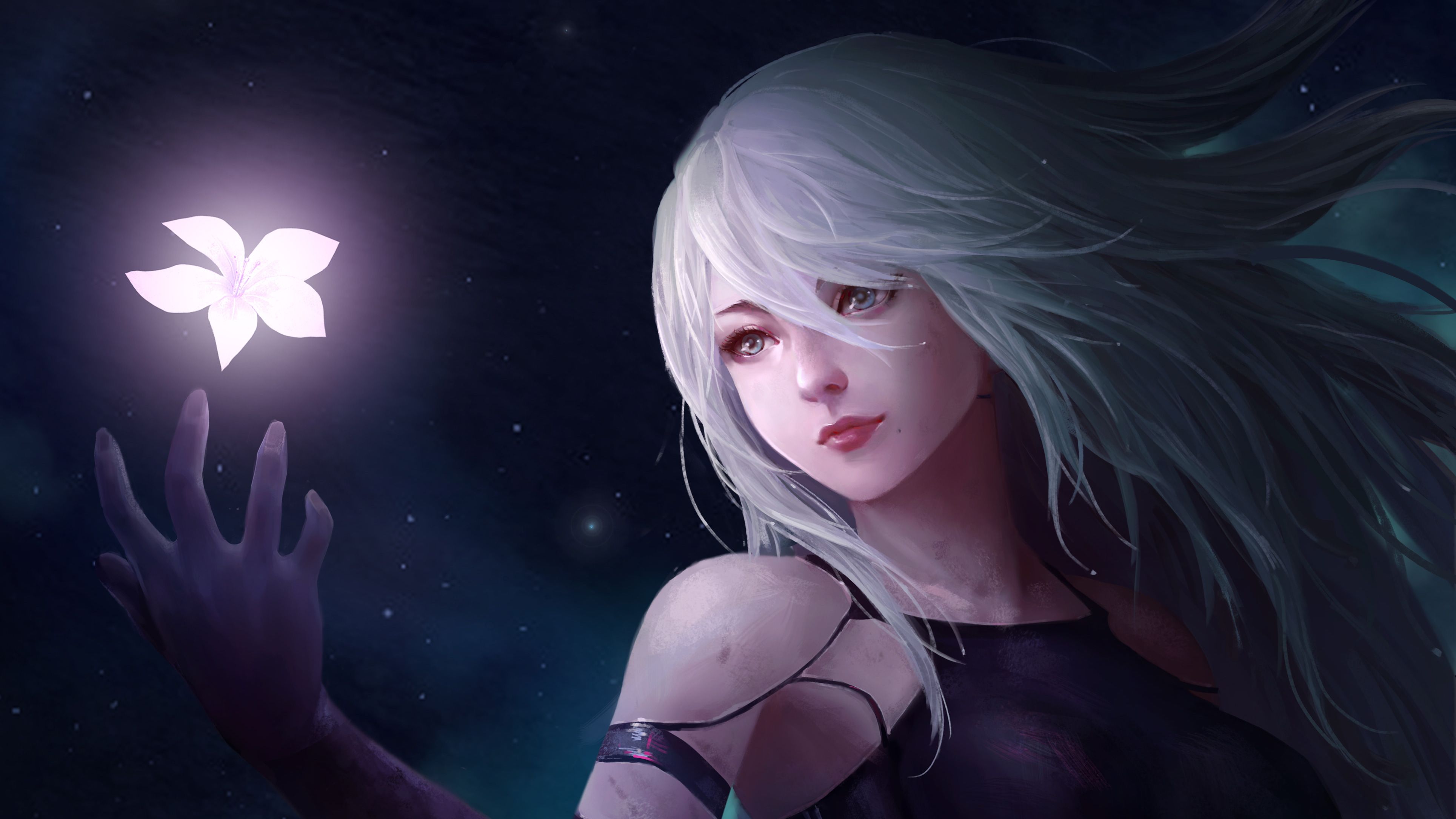 3858x2170 NieR: Automata YoRHa Type A No.2 4K HD Wallpaper