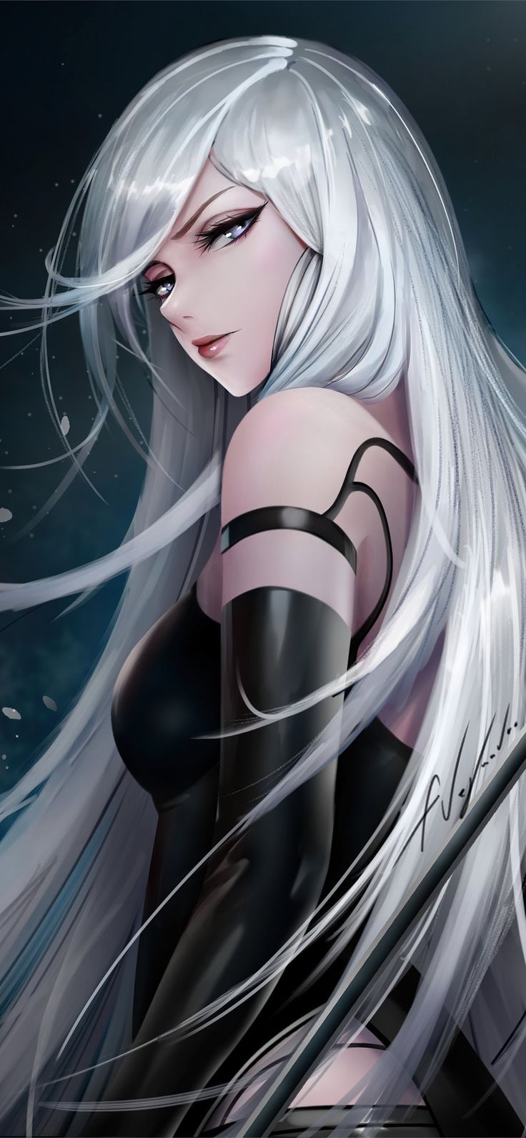 736x1592 2a nier iPhone Wallpaper