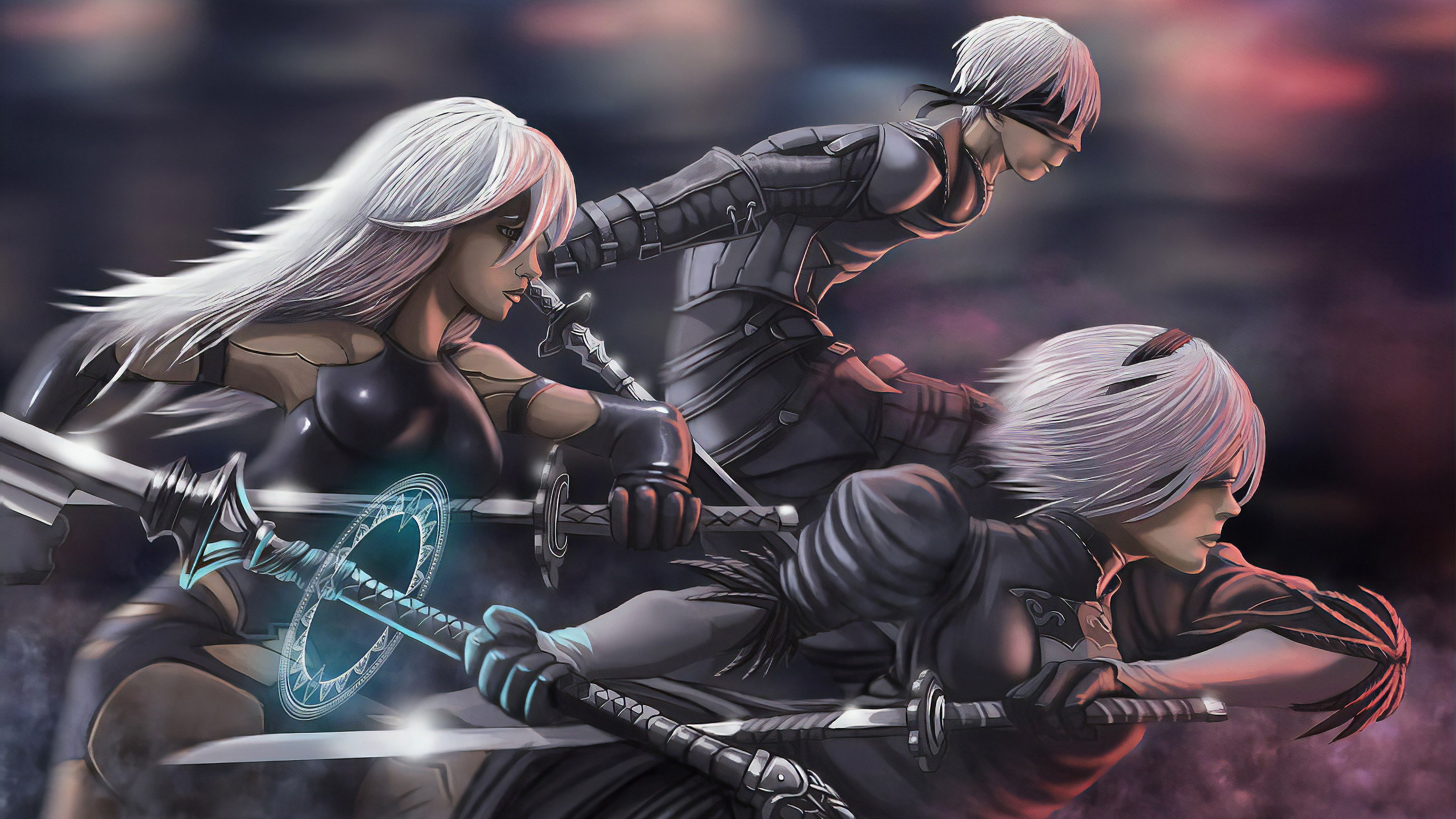 4096x2304 Wallpaper Nier Automata, Games, Illustration, Art, Fiction, Background Free Image