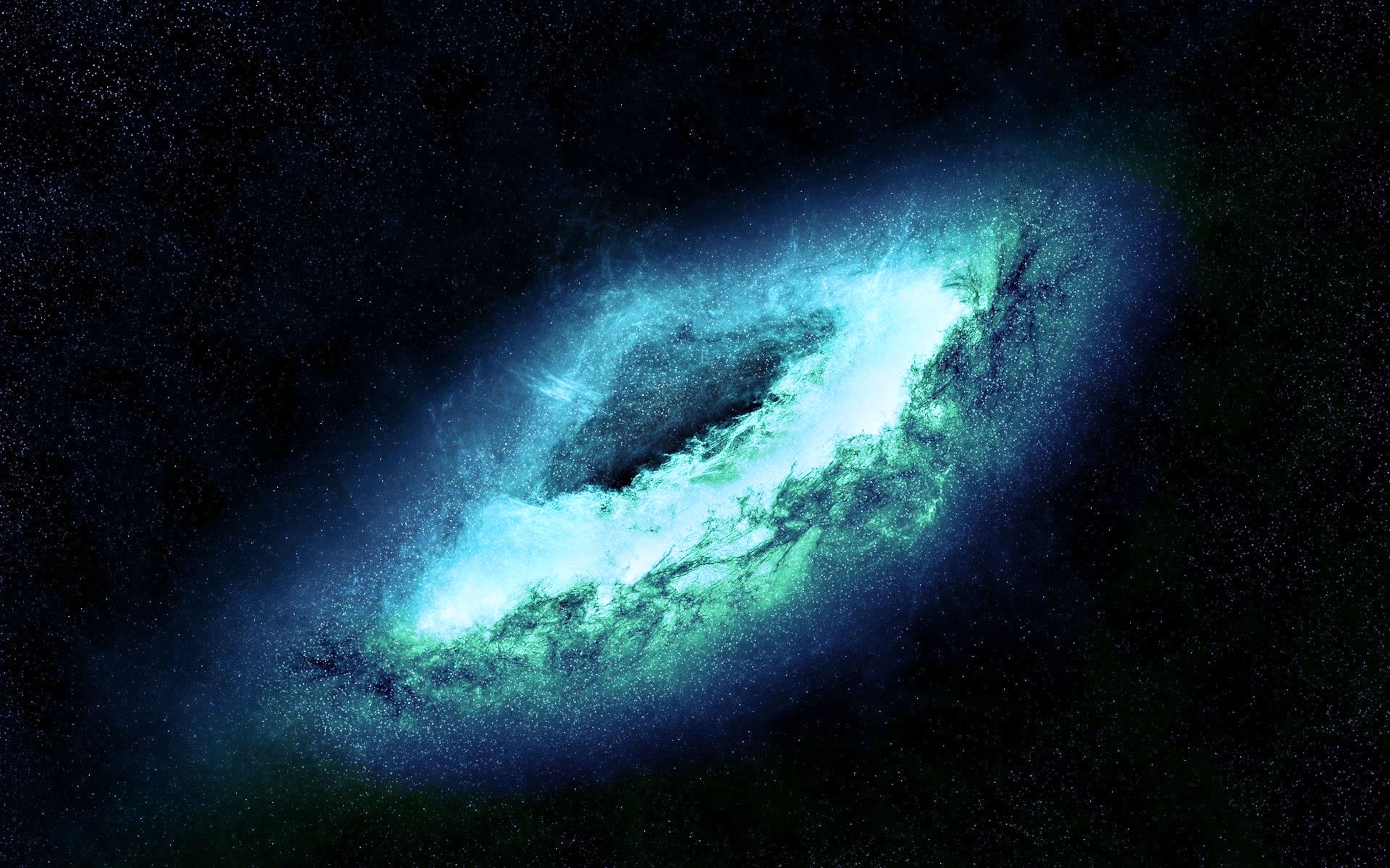 3840x2400 Stunning Blue Galaxy Ultra HD Wallpaperx2400