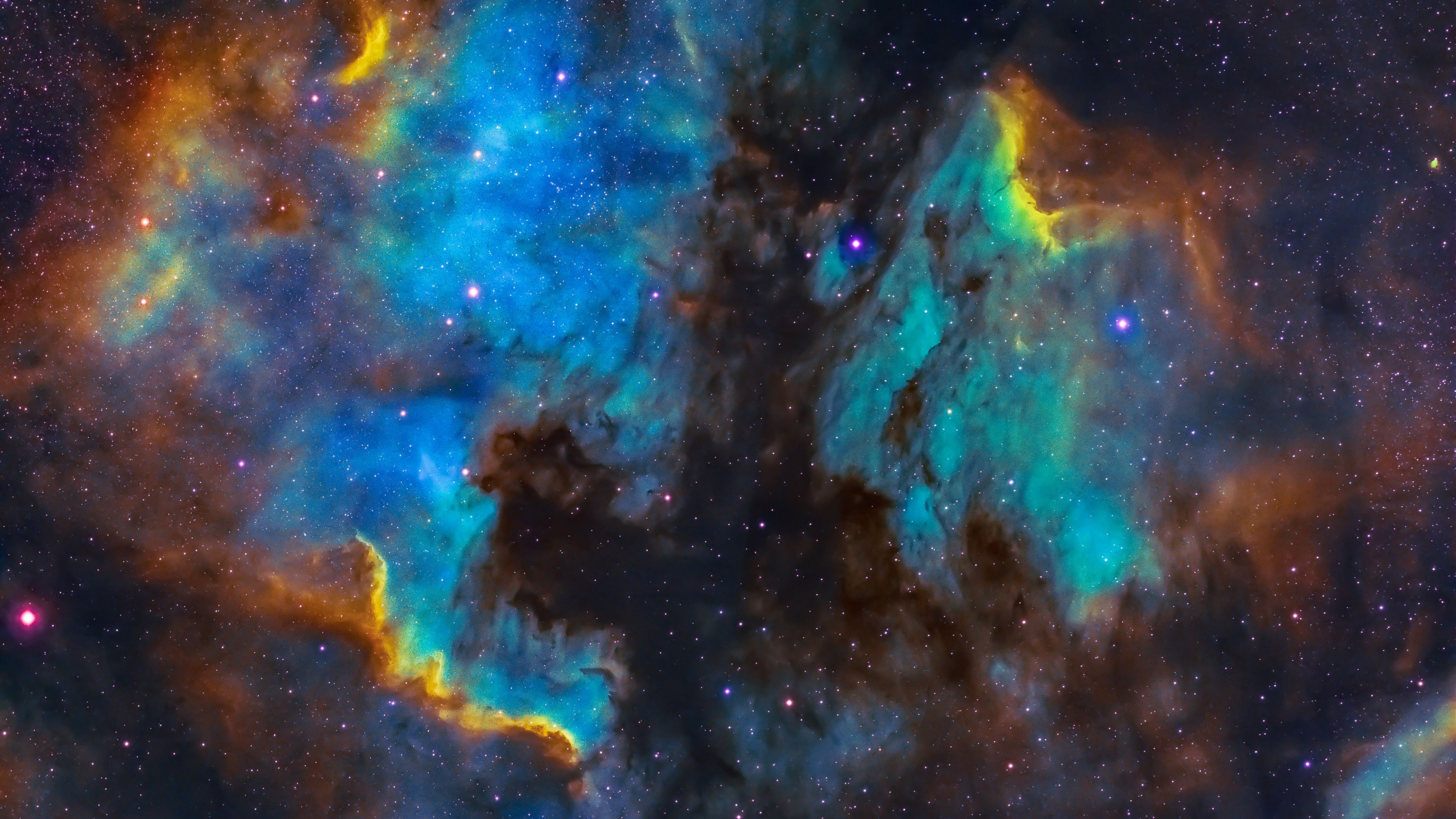 3840x2160 Pelican Nebula Wallpaper 4K, Cygnus, Blue Galaxy, Astronomy