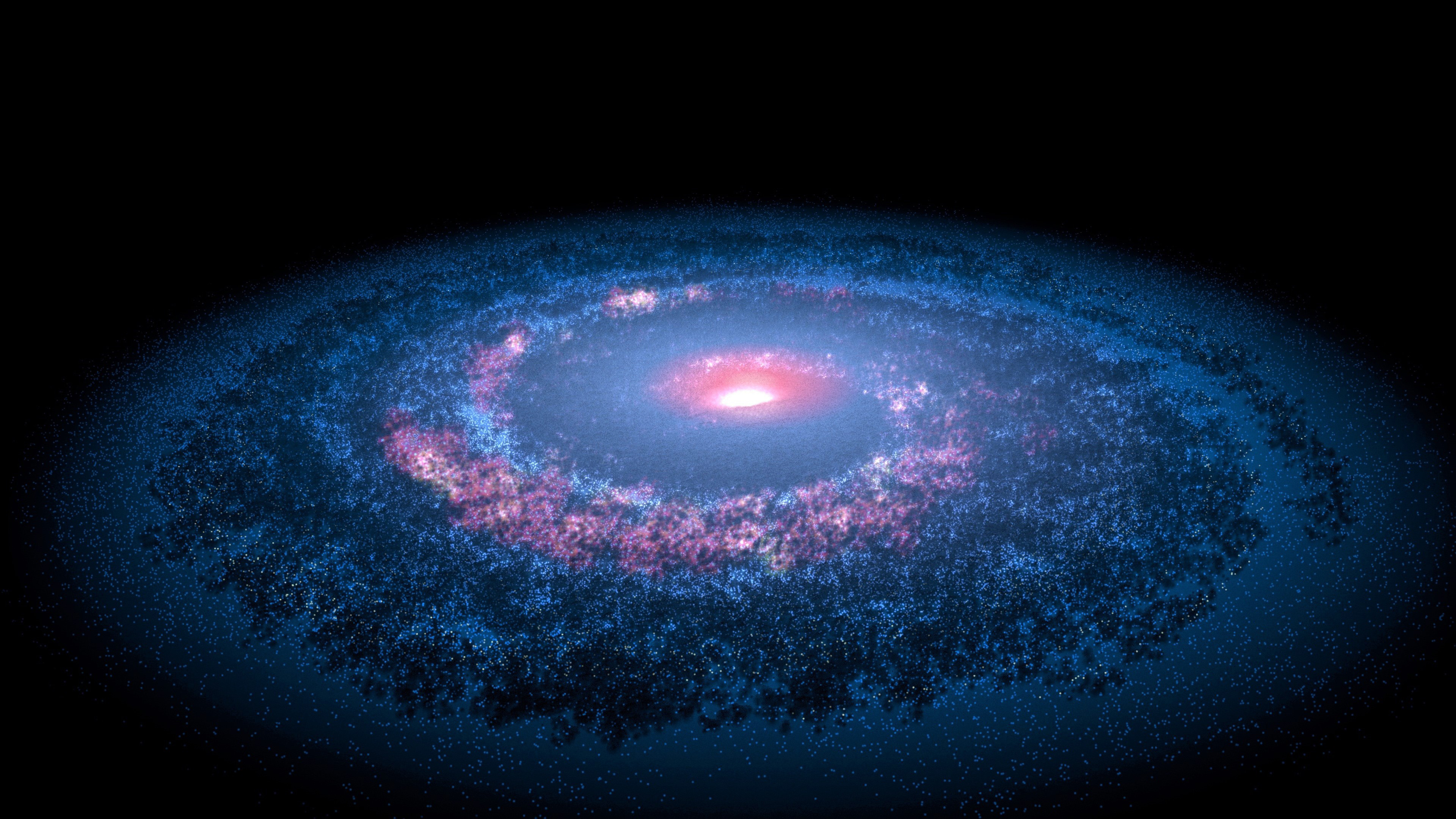 3840x2160 Sparkling Blue And Purple Galaxy Wallpaper, HD Space 4K Wallpaper, Image and Background