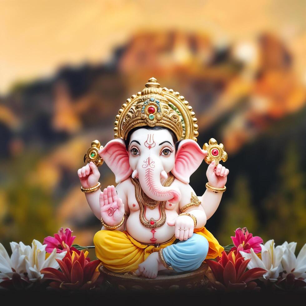 980x980 Lord ganesh little statue