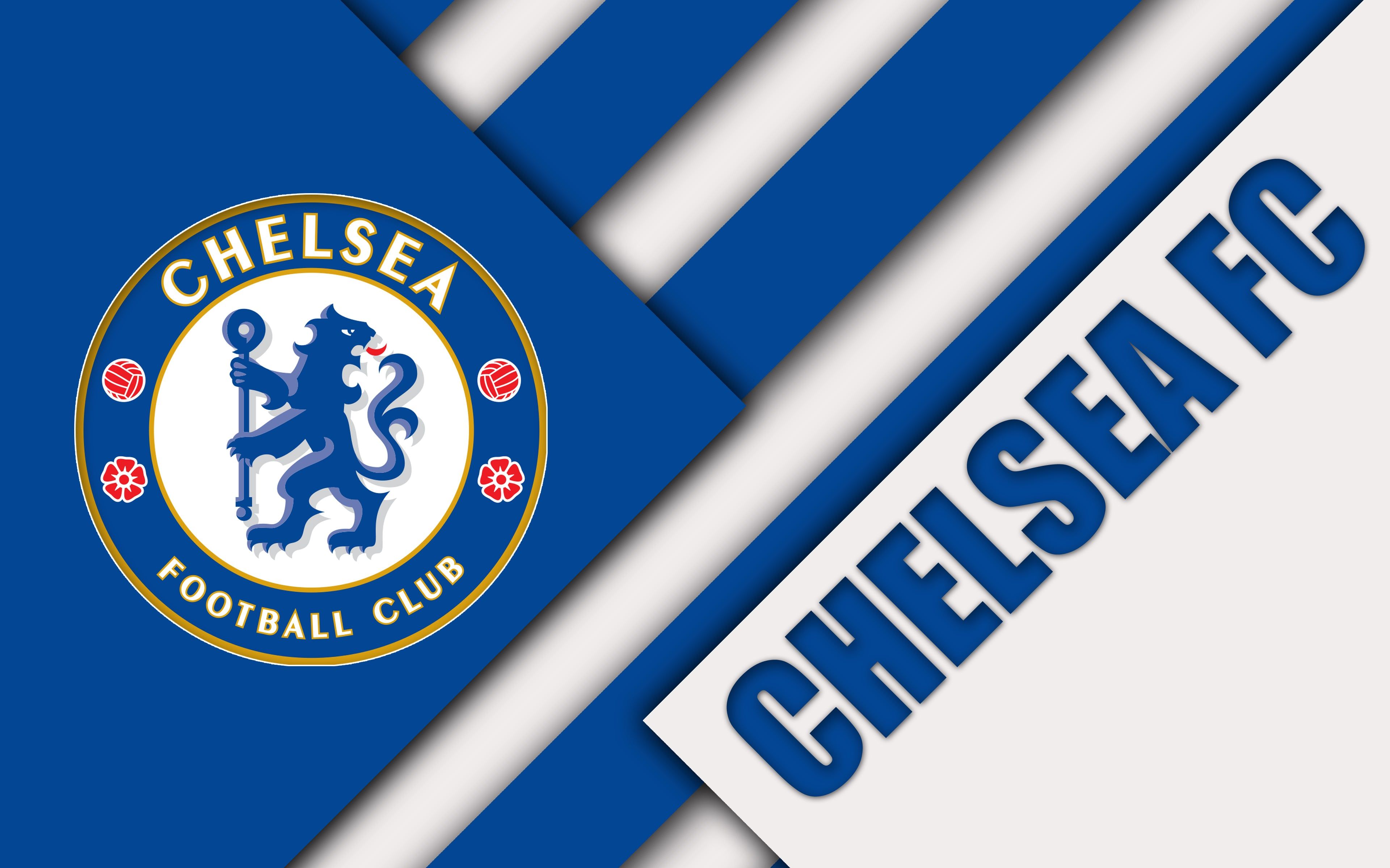 3840x2400 Chelsea Football Flag