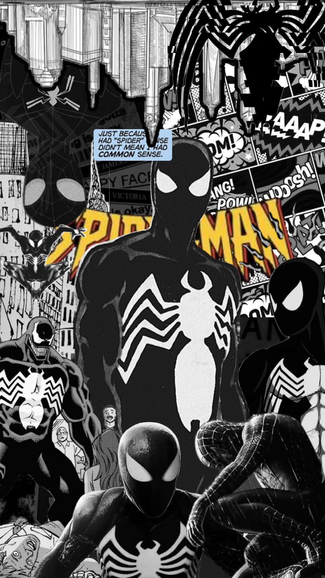 1080x1920 Download Spiderman Collage Artwork Wallpaper