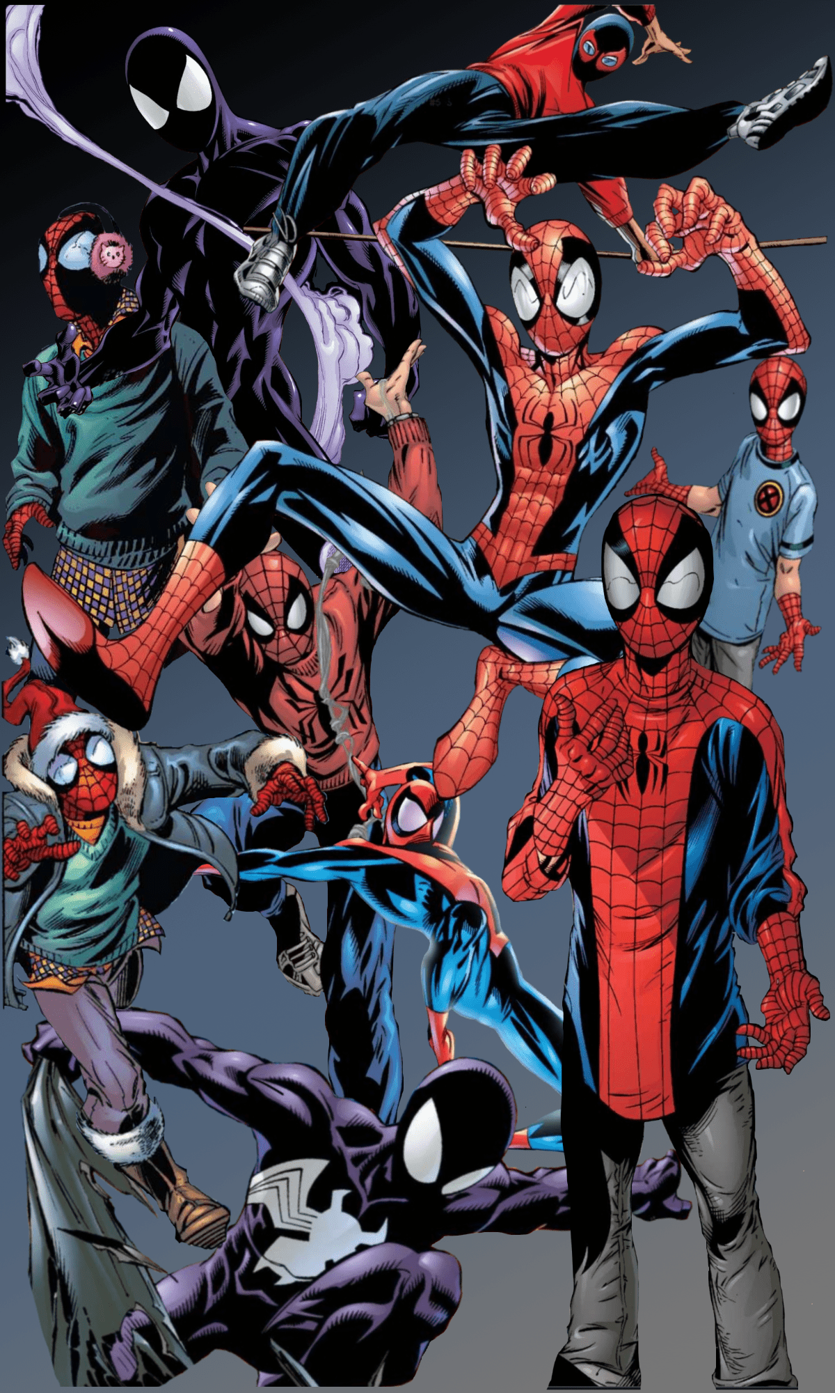 1200x2000 Costume Collage (Ultimate Spider Man V1 10)