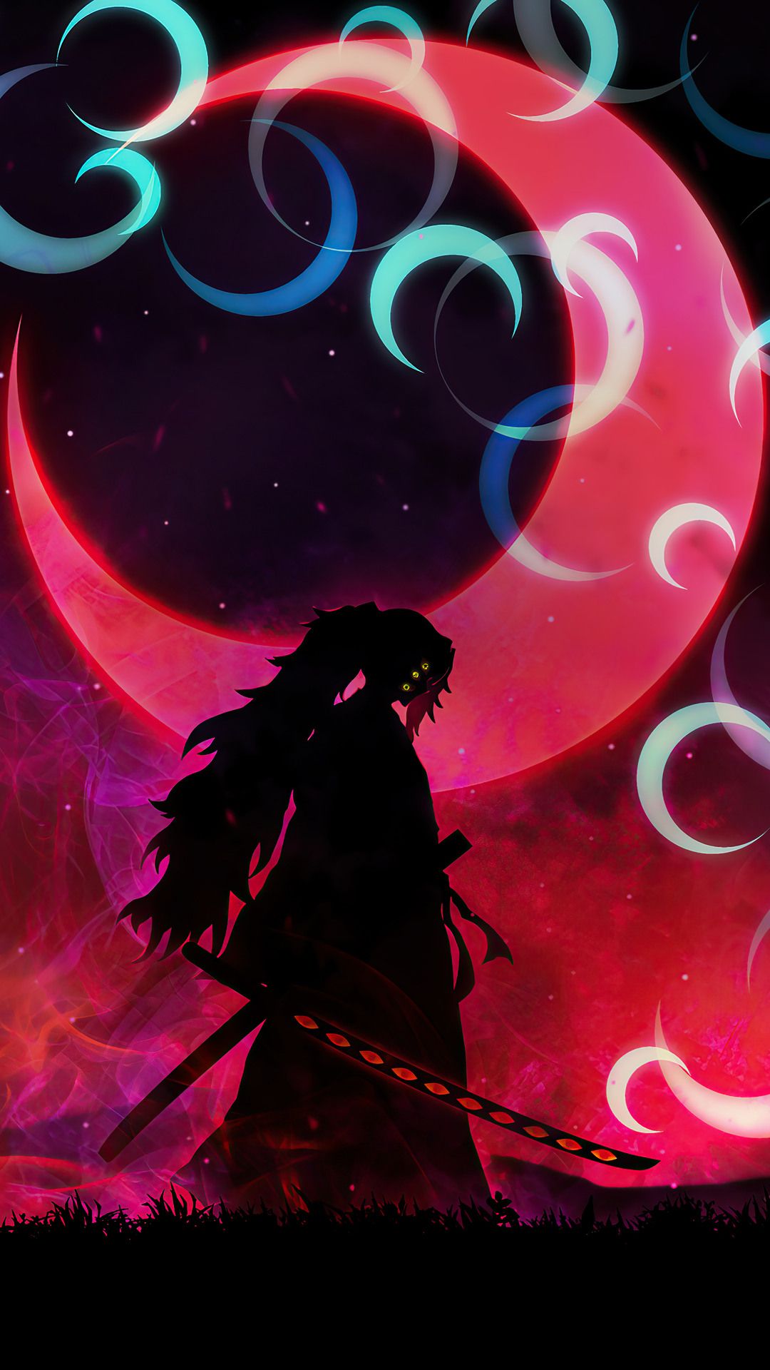 1080x1920 Demon Slayer Oled Wallpaper