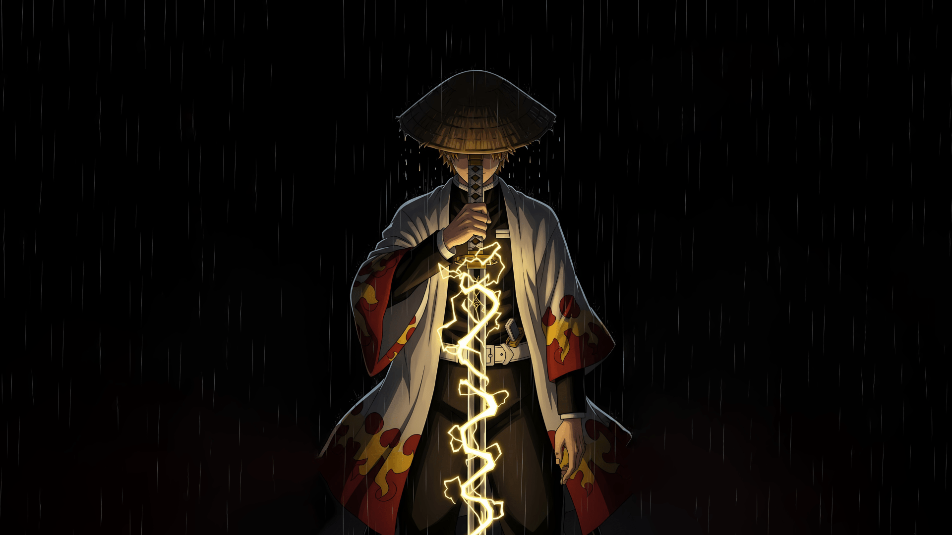 1920x1080 Zenitsu Thunder Samurai
