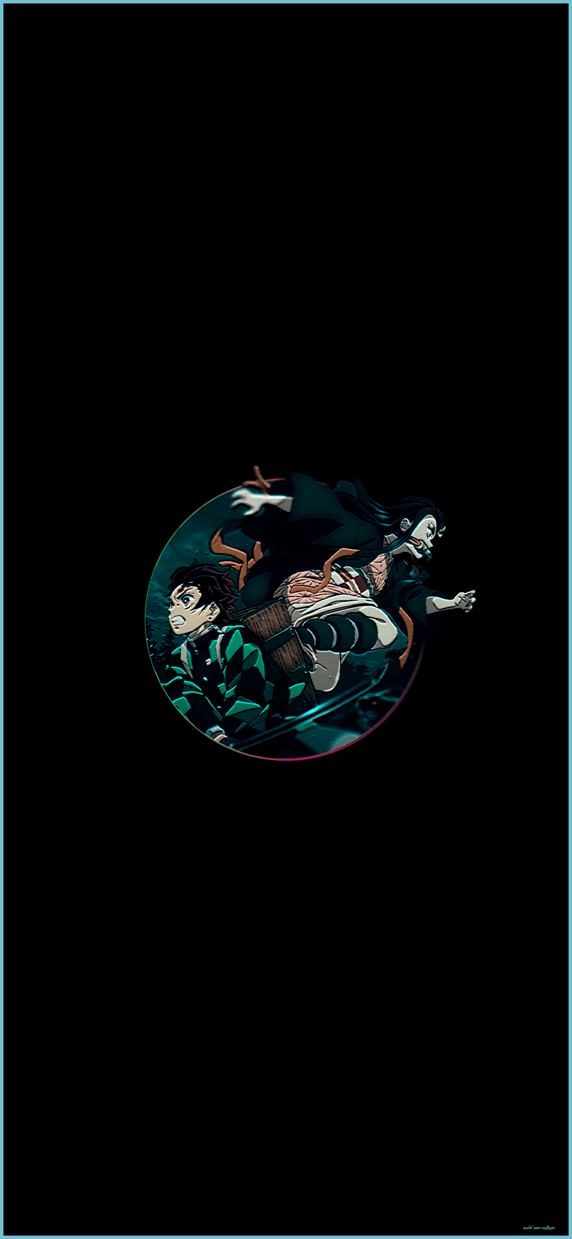 1168x2530 Demon Slayer Amoled Wallpaper