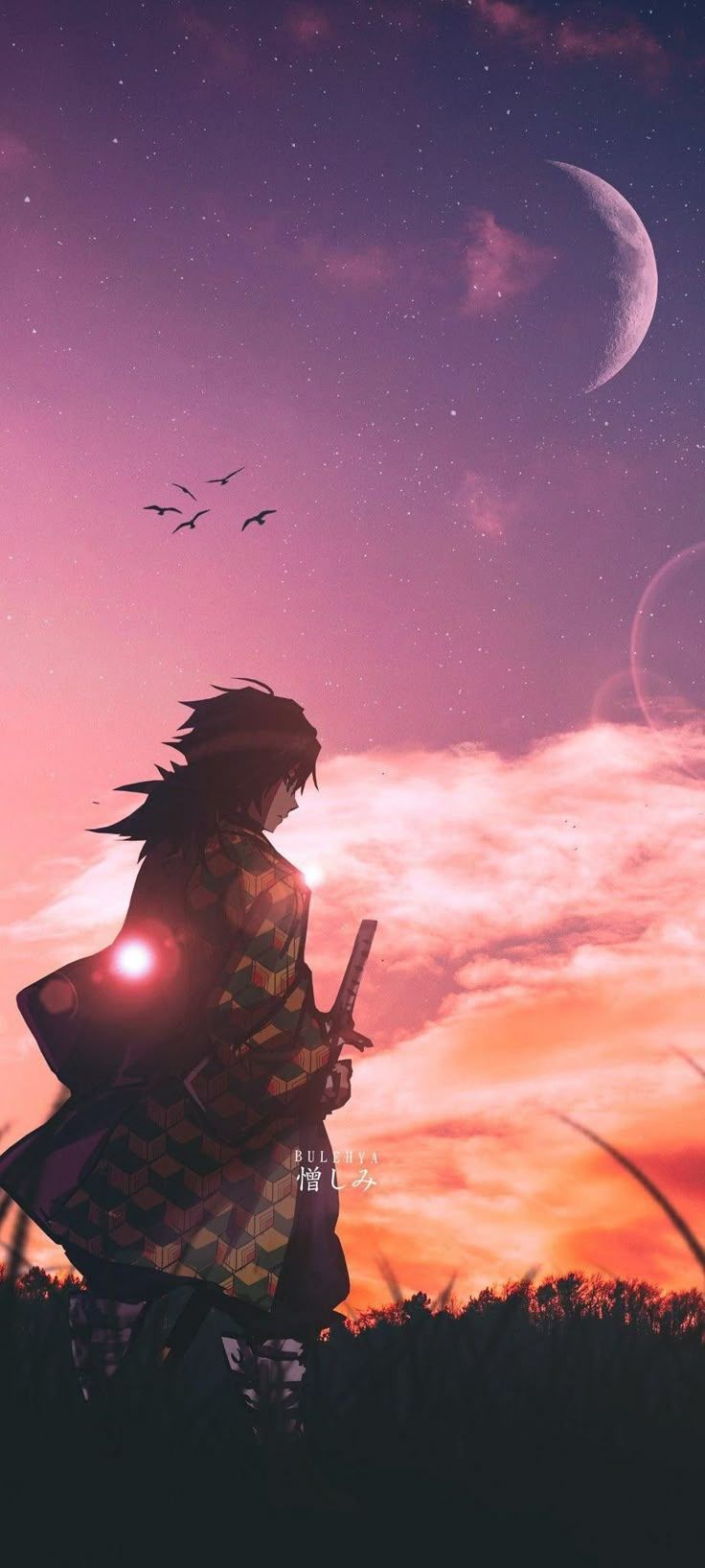 736x1635 Demon slayer wallpaper