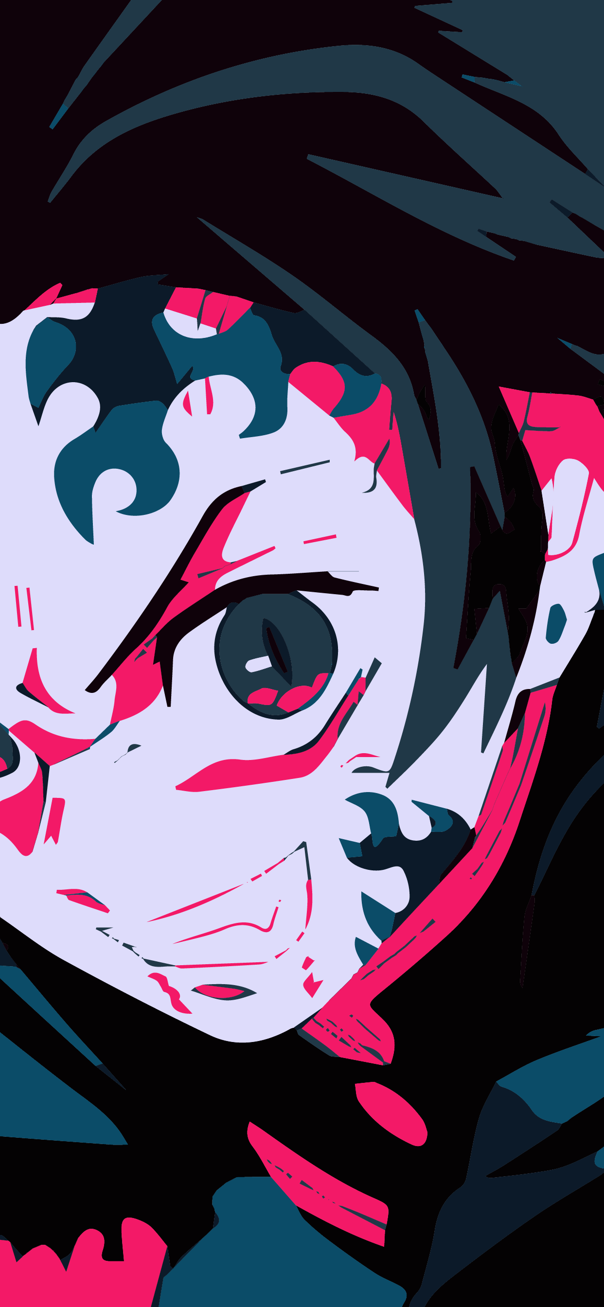 1242x2688 Demon Slayer Amoled Wallpaper