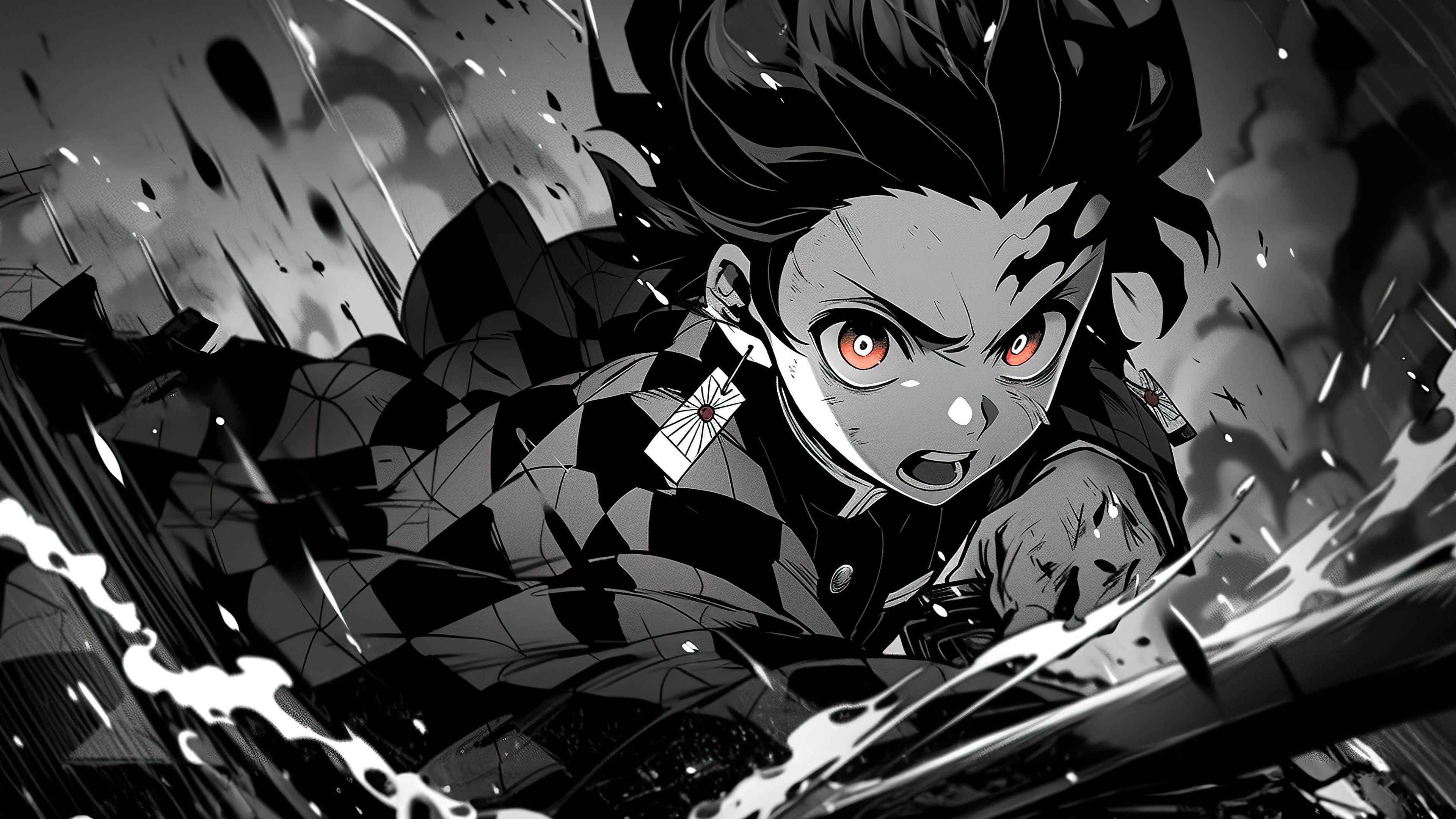 3840x2160 Demon Slayer Oled Wallpaper