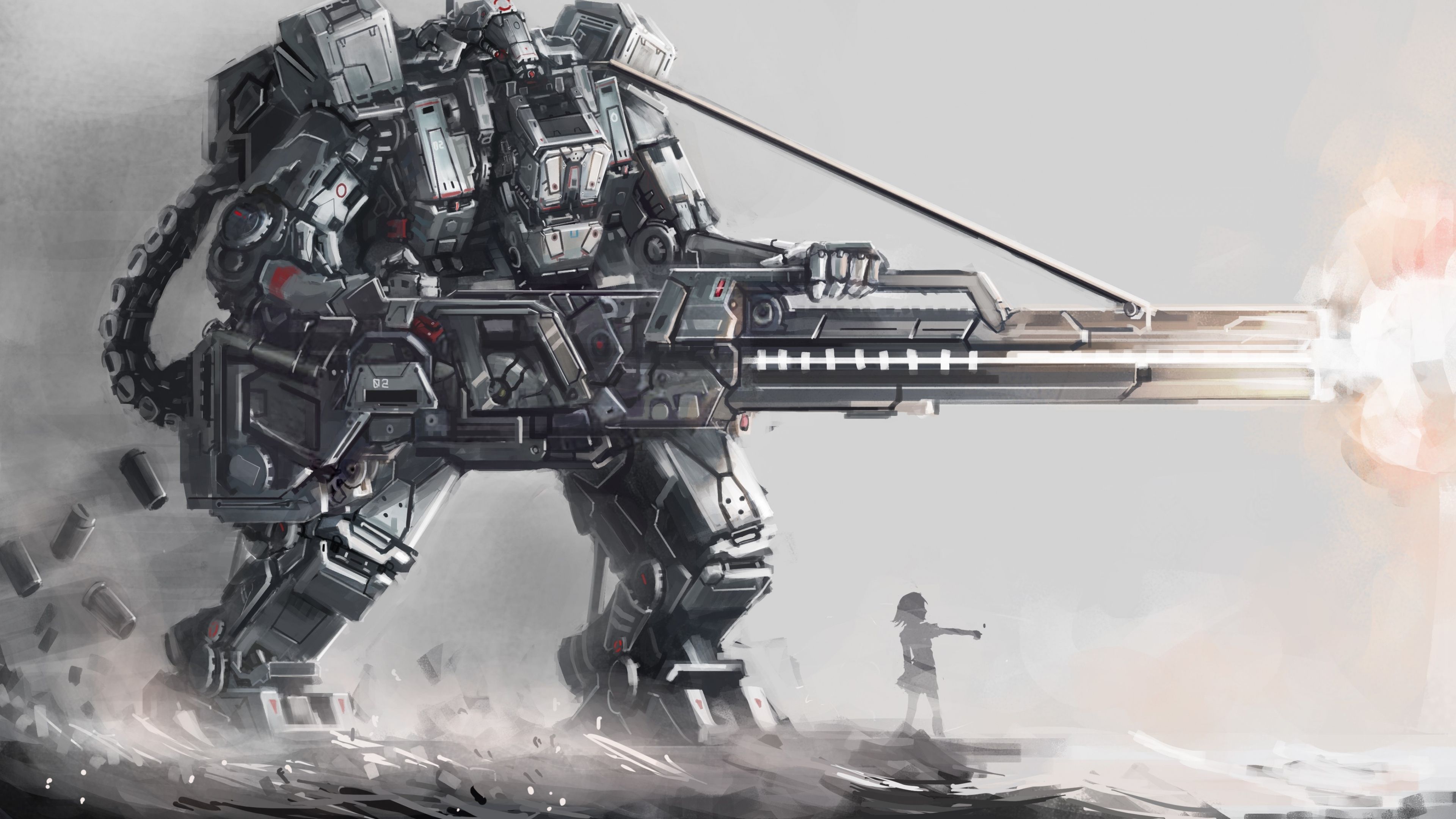 3840x2160 Mecha Suit Wallpaper