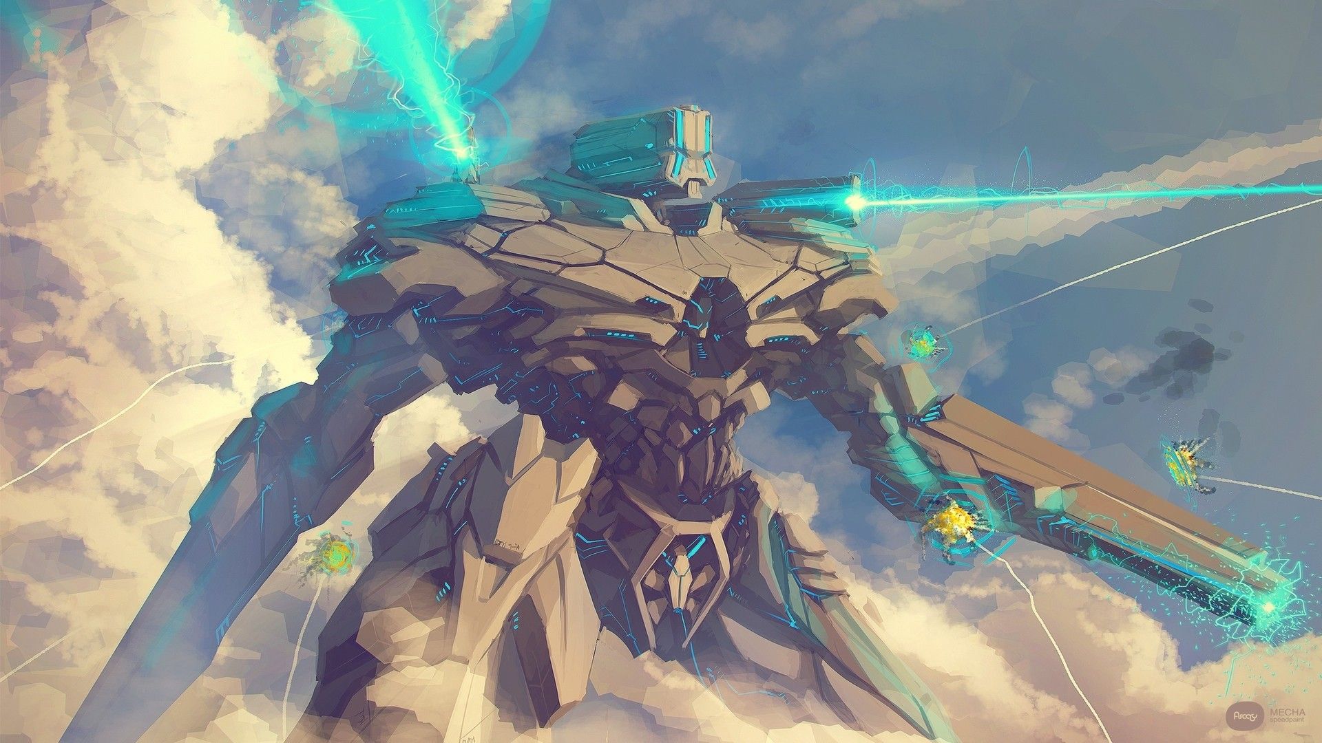 1920x1080 Mecha Robot Wallpaper