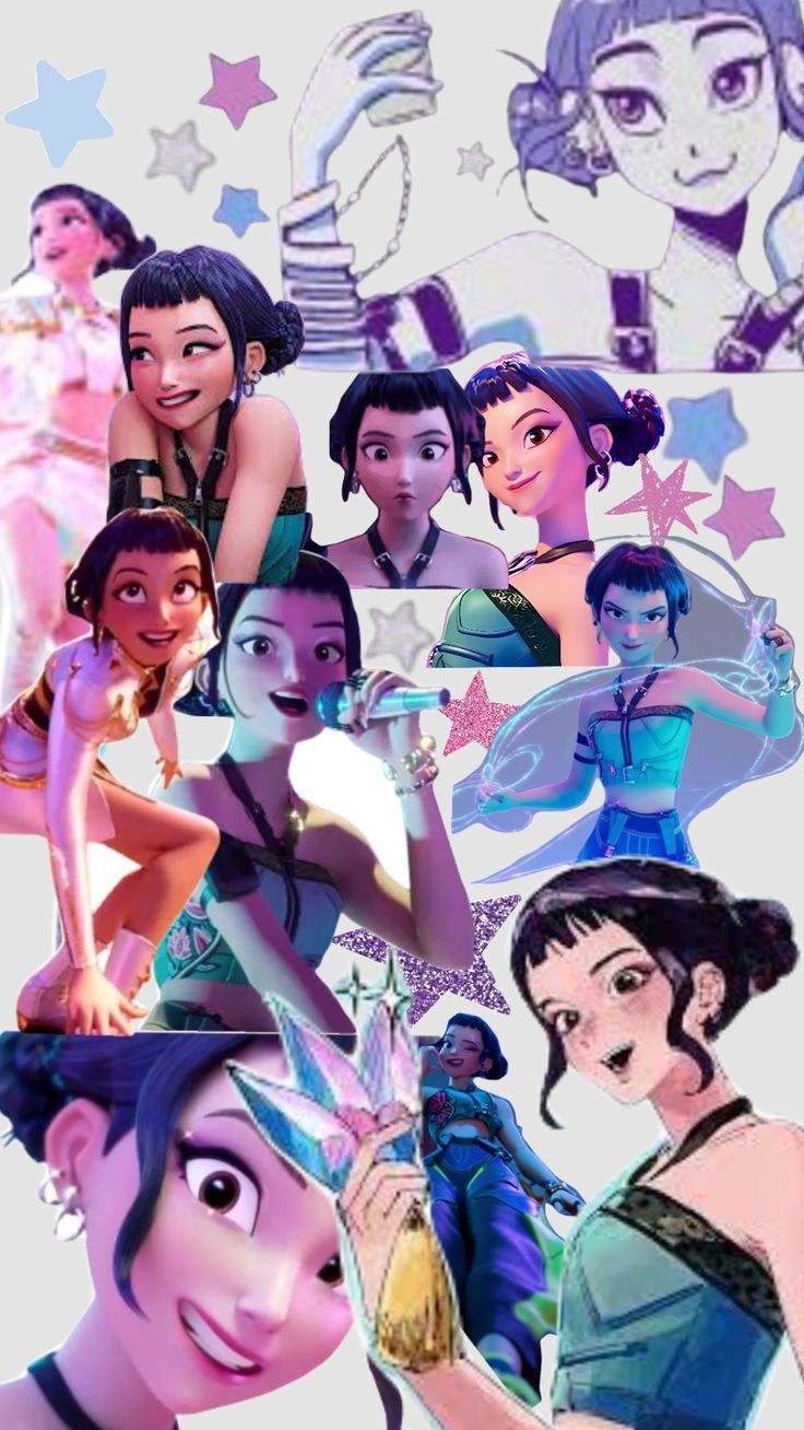736x1308 Zoey kpop demon hunters phone wallpaper. Zoey demon hunters wallpaper aesthetic, Demon hunters wallpaper iphone