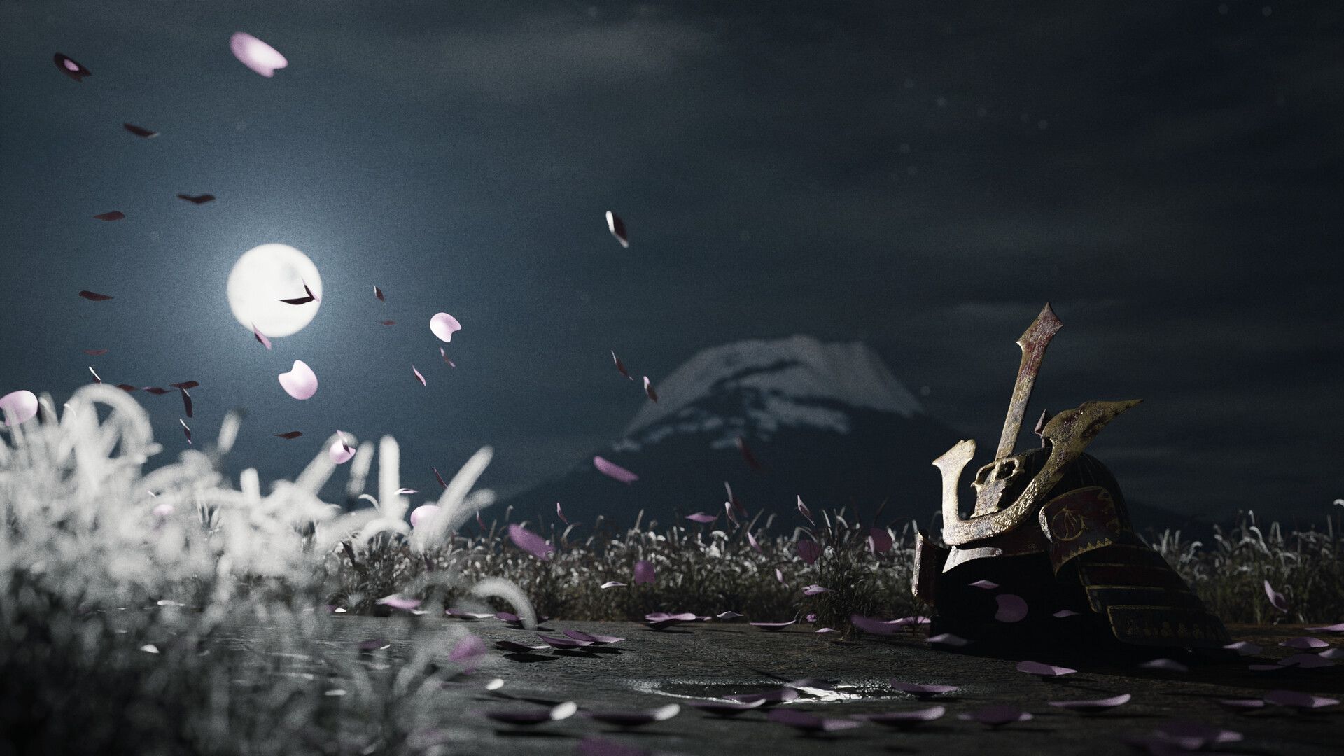 1920x1080 Fallen Samurai Wallpaper